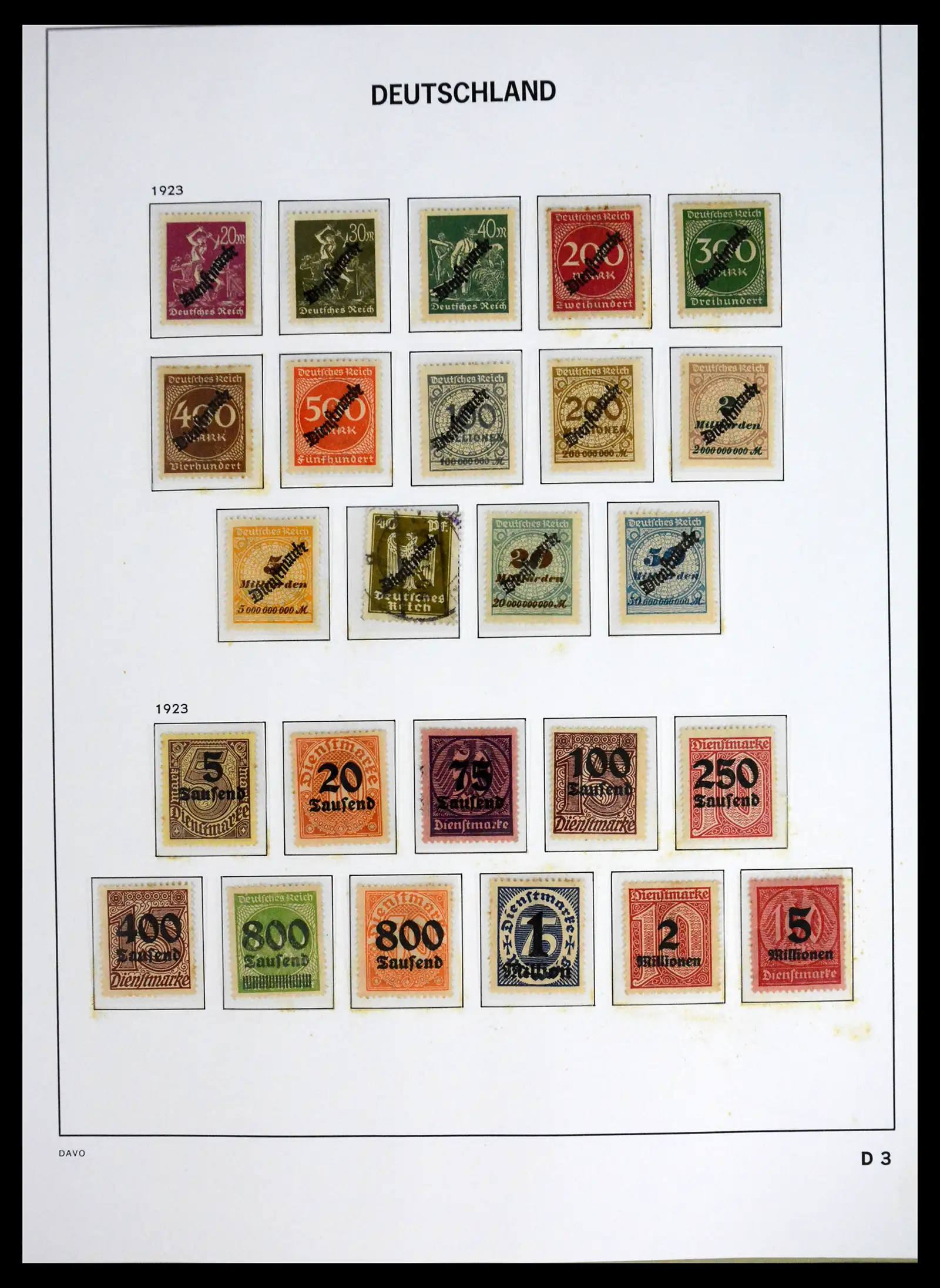 41720 0067 - Stamp collection 41720 Germany Reich complete 1872-1945.