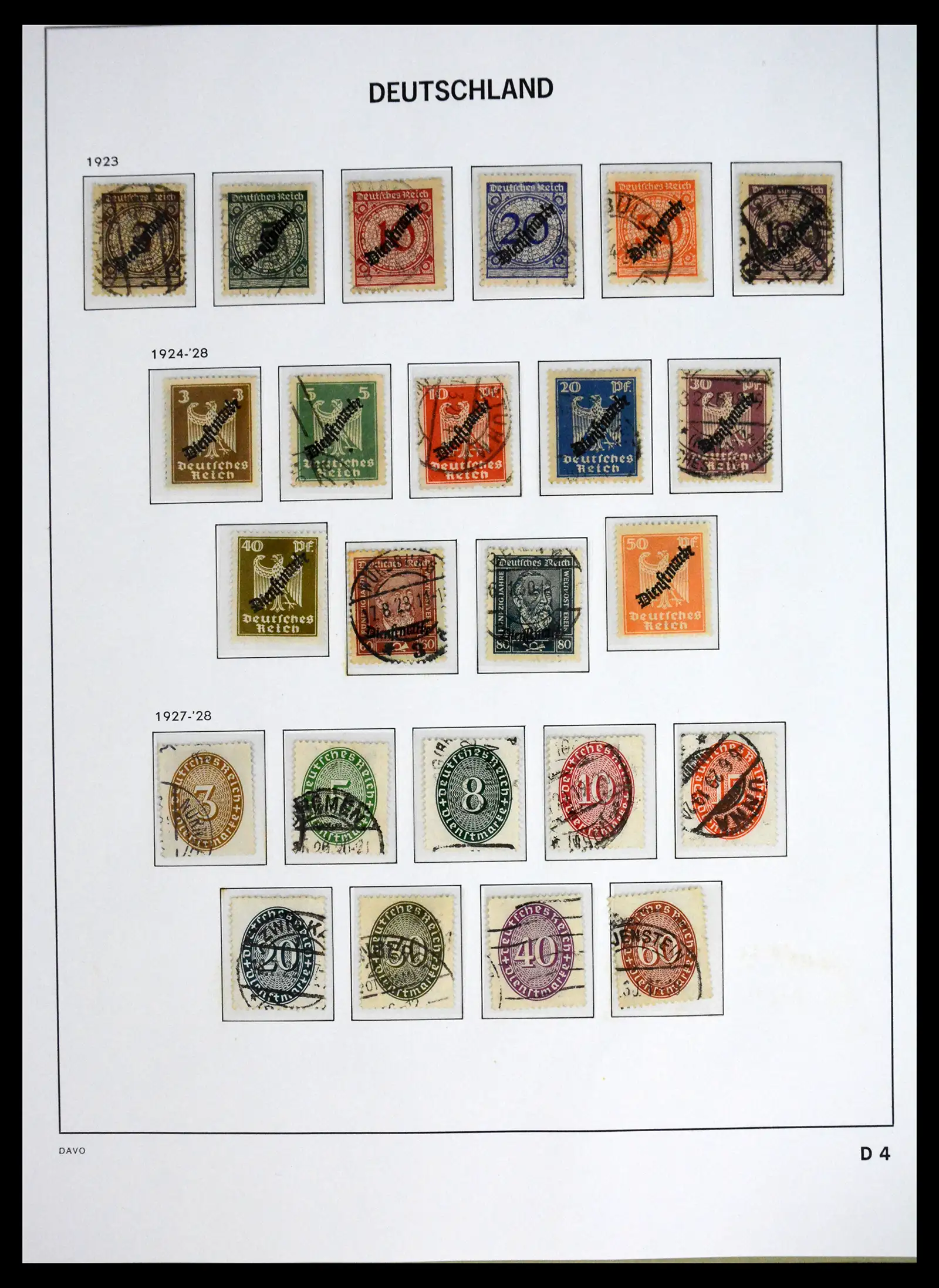 41720 0068 - Stamp collection 41720 Germany Reich complete 1872-1945.