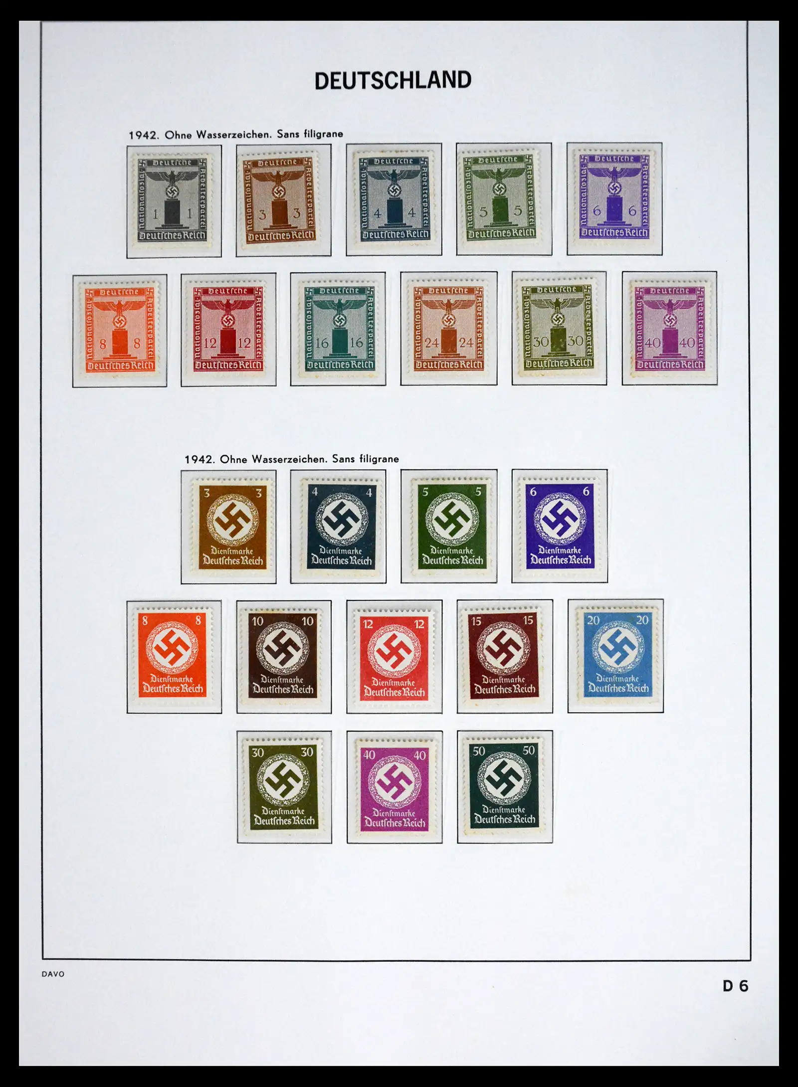 41720 0070 - Stamp collection 41720 Germany Reich complete 1872-1945.