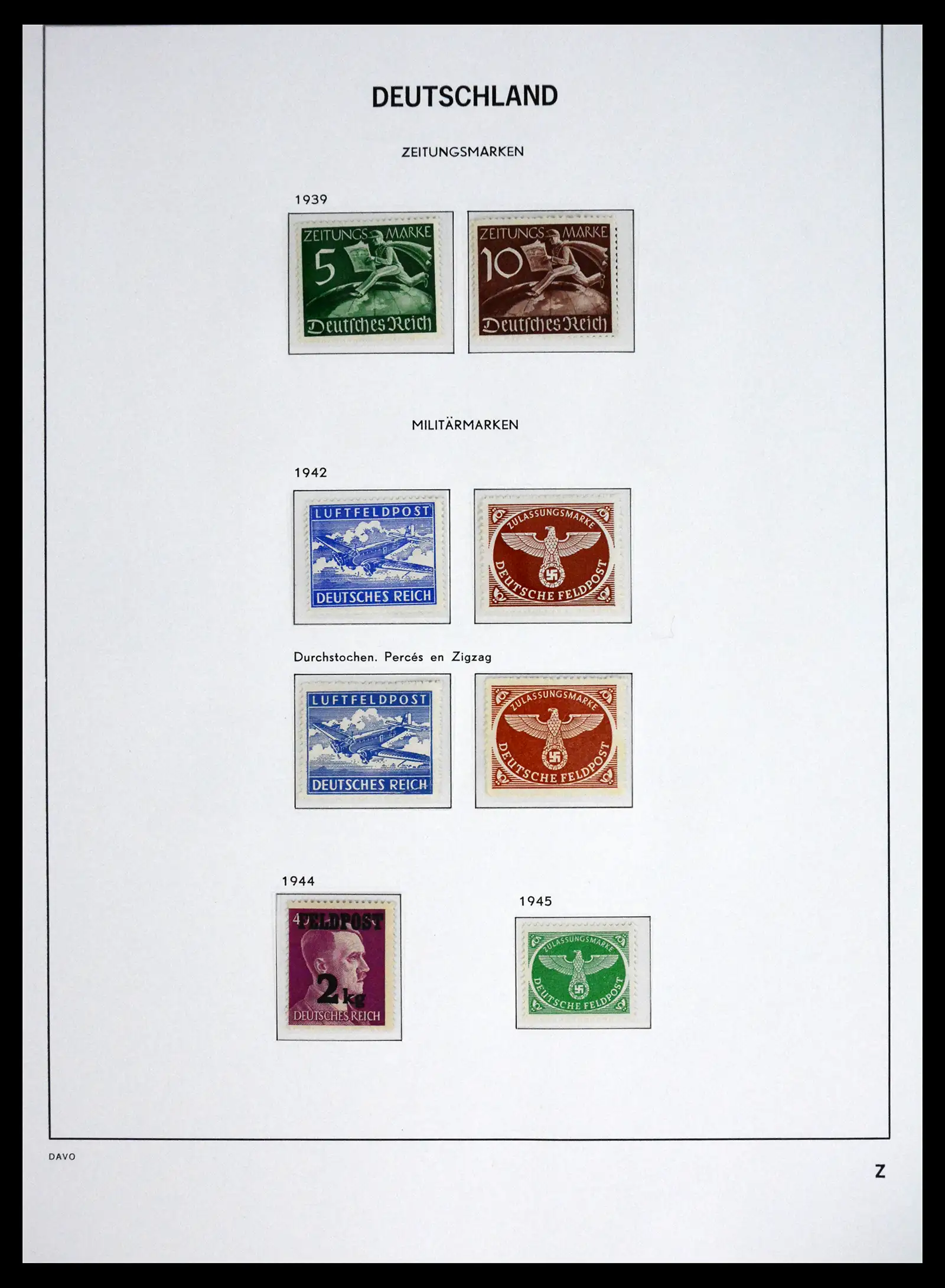 41720 0071 - Stamp collection 41720 Germany Reich complete 1872-1945.