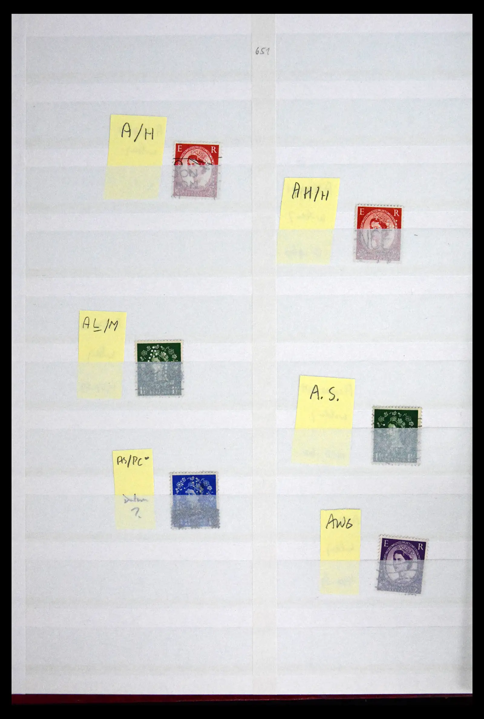 41721 0061 - Stamp collection 41721 Great Britain perfins 1900-1970.