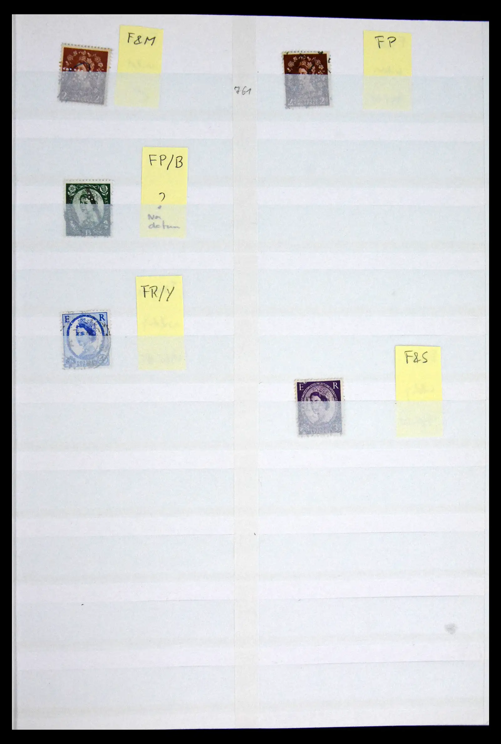 41721 0072 - Stamp collection 41721 Great Britain perfins 1900-1970.