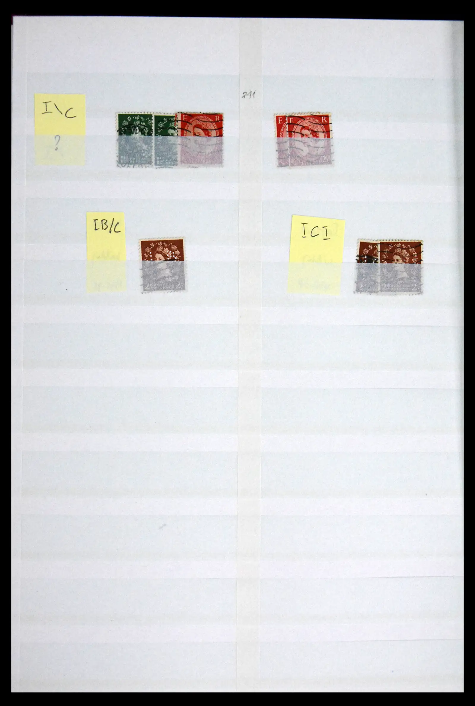 41721 0077 - Stamp collection 41721 Great Britain perfins 1900-1970.