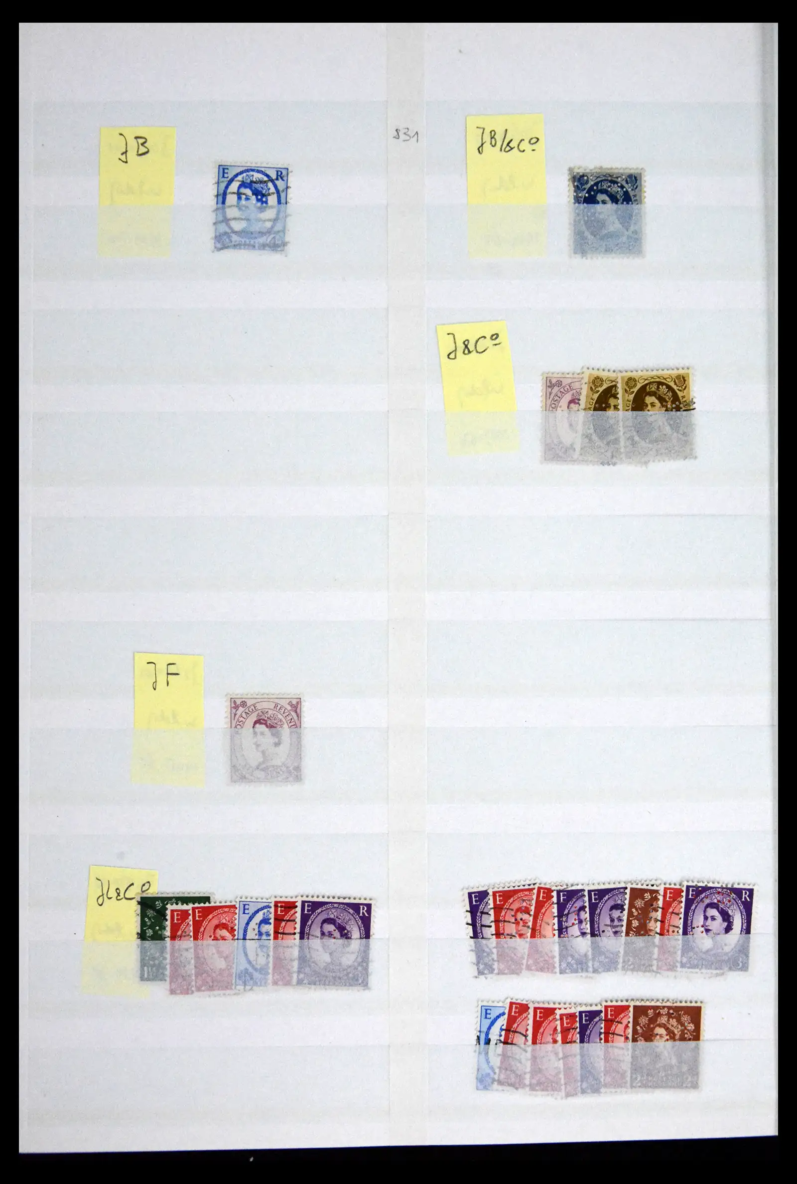 41721 0079 - Stamp collection 41721 Great Britain perfins 1900-1970.