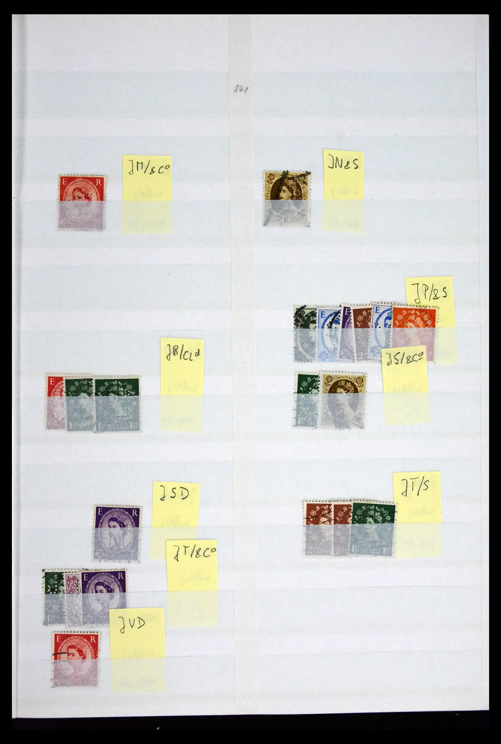 41721 0080 - Stamp collection 41721 Great Britain perfins 1900-1970.