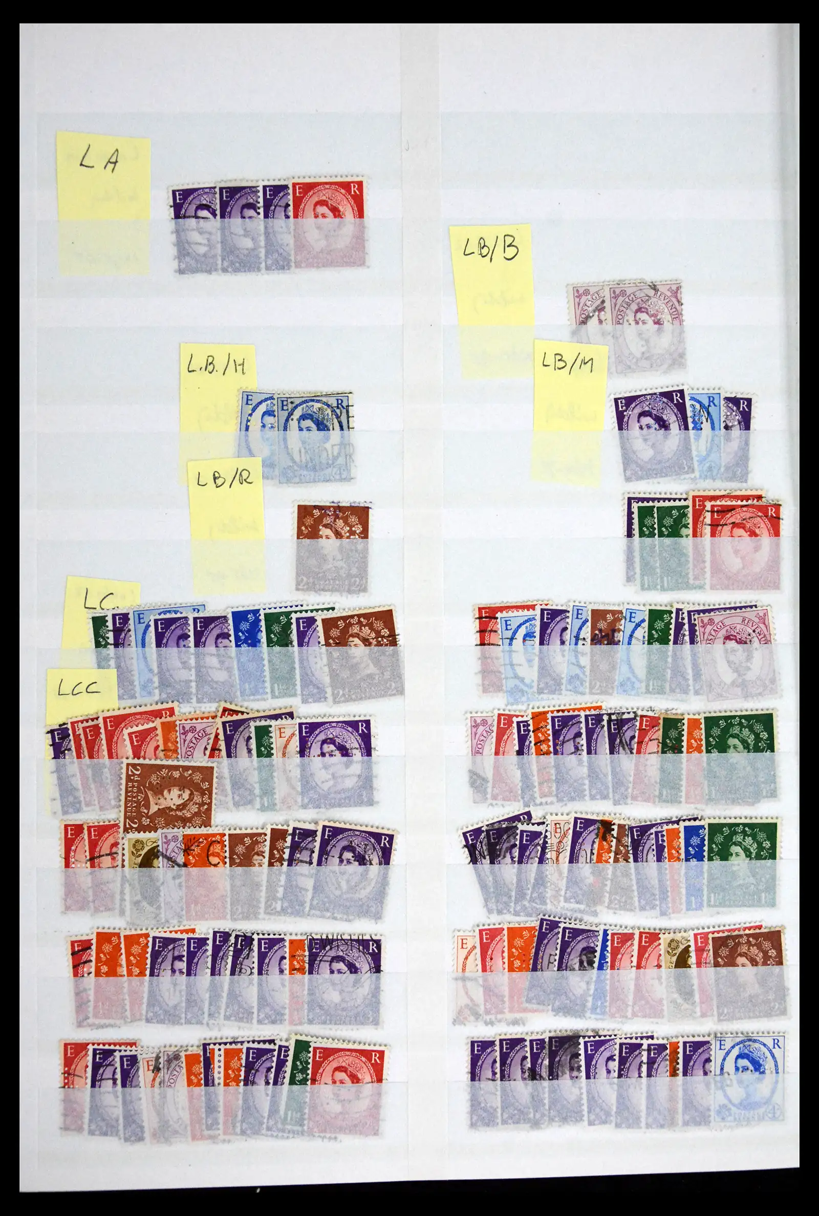 41721 0083 - Stamp collection 41721 Great Britain perfins 1900-1970.