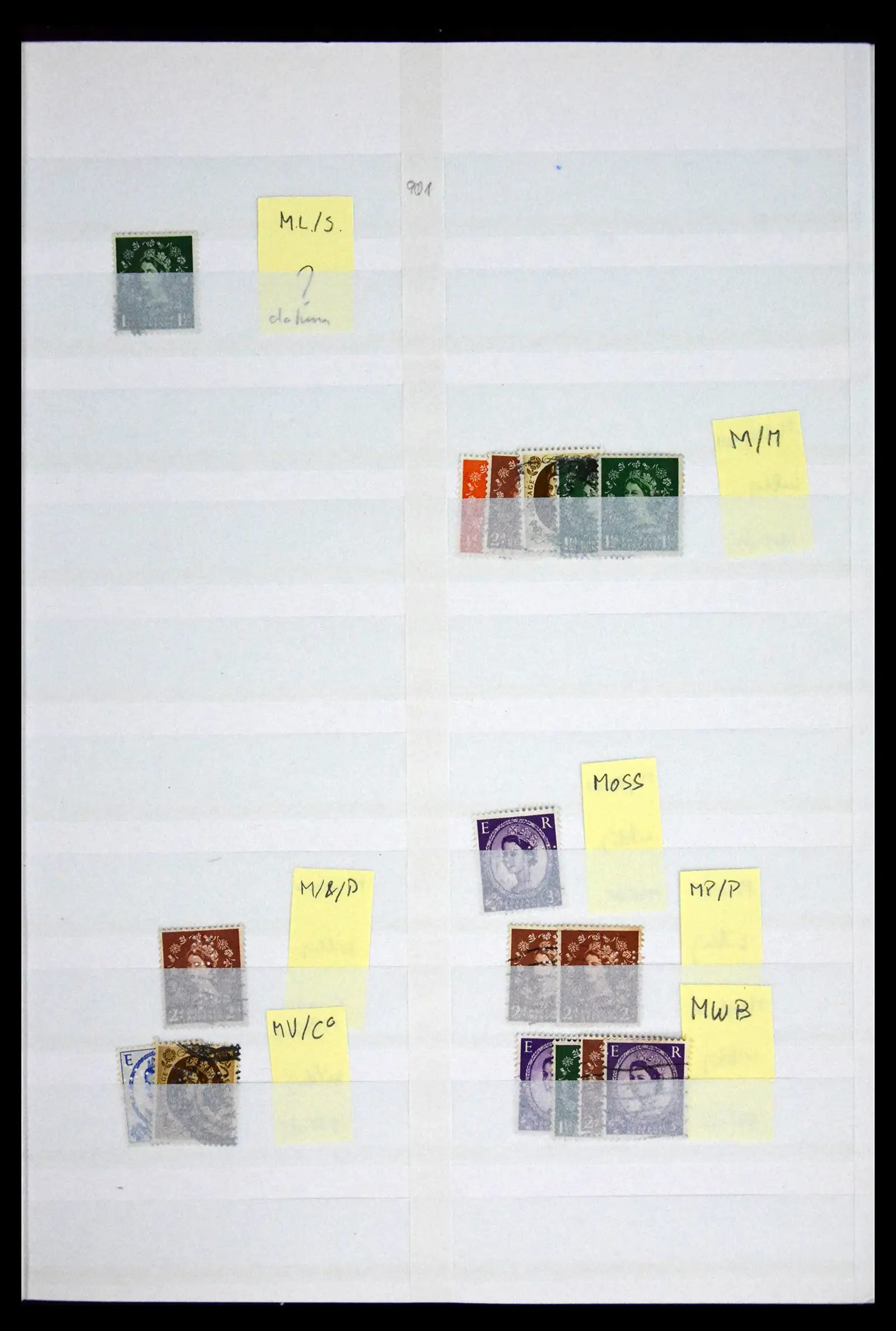 41721 0086 - Stamp collection 41721 Great Britain perfins 1900-1970.