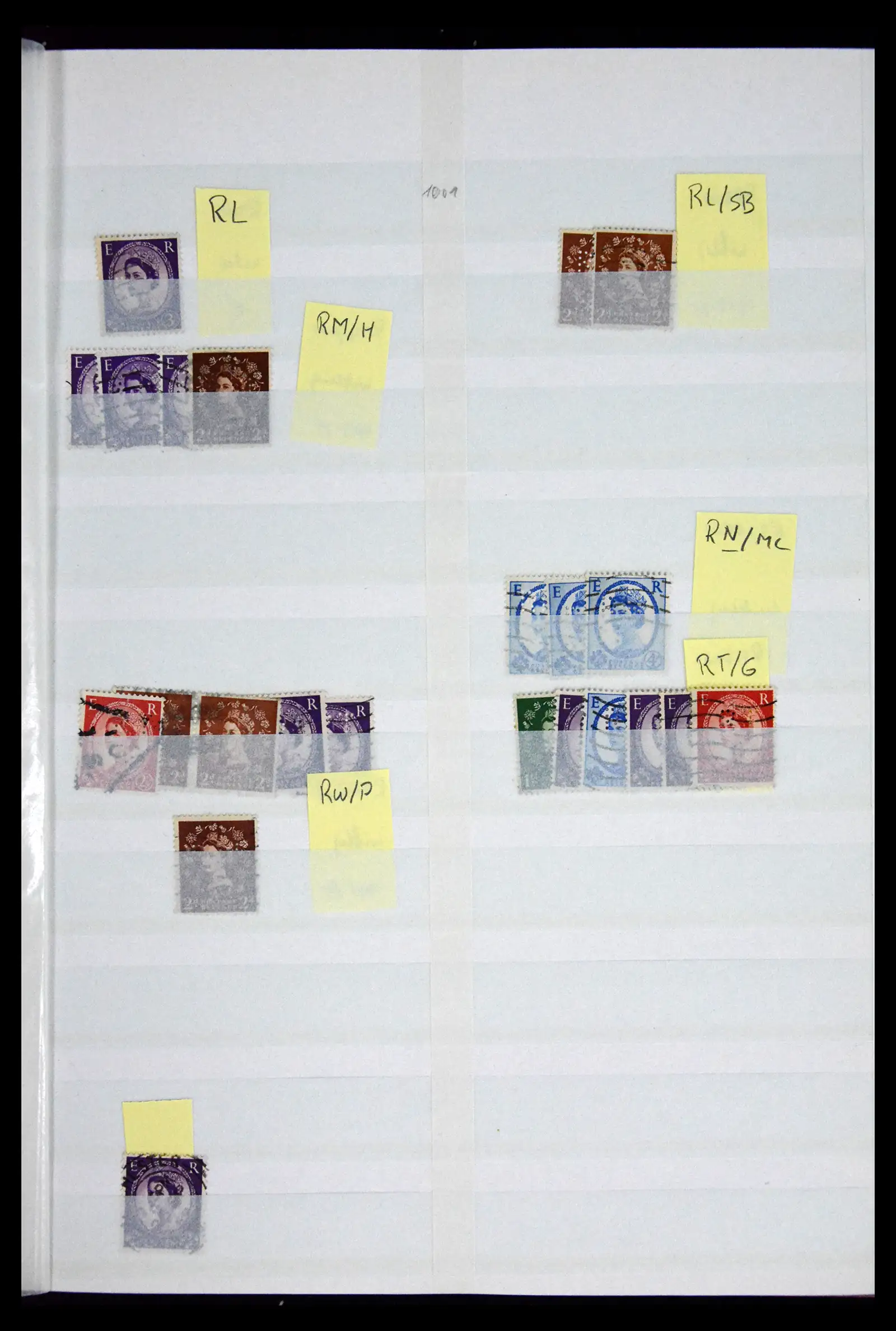 41721 0094 - Stamp collection 41721 Great Britain perfins 1900-1970.