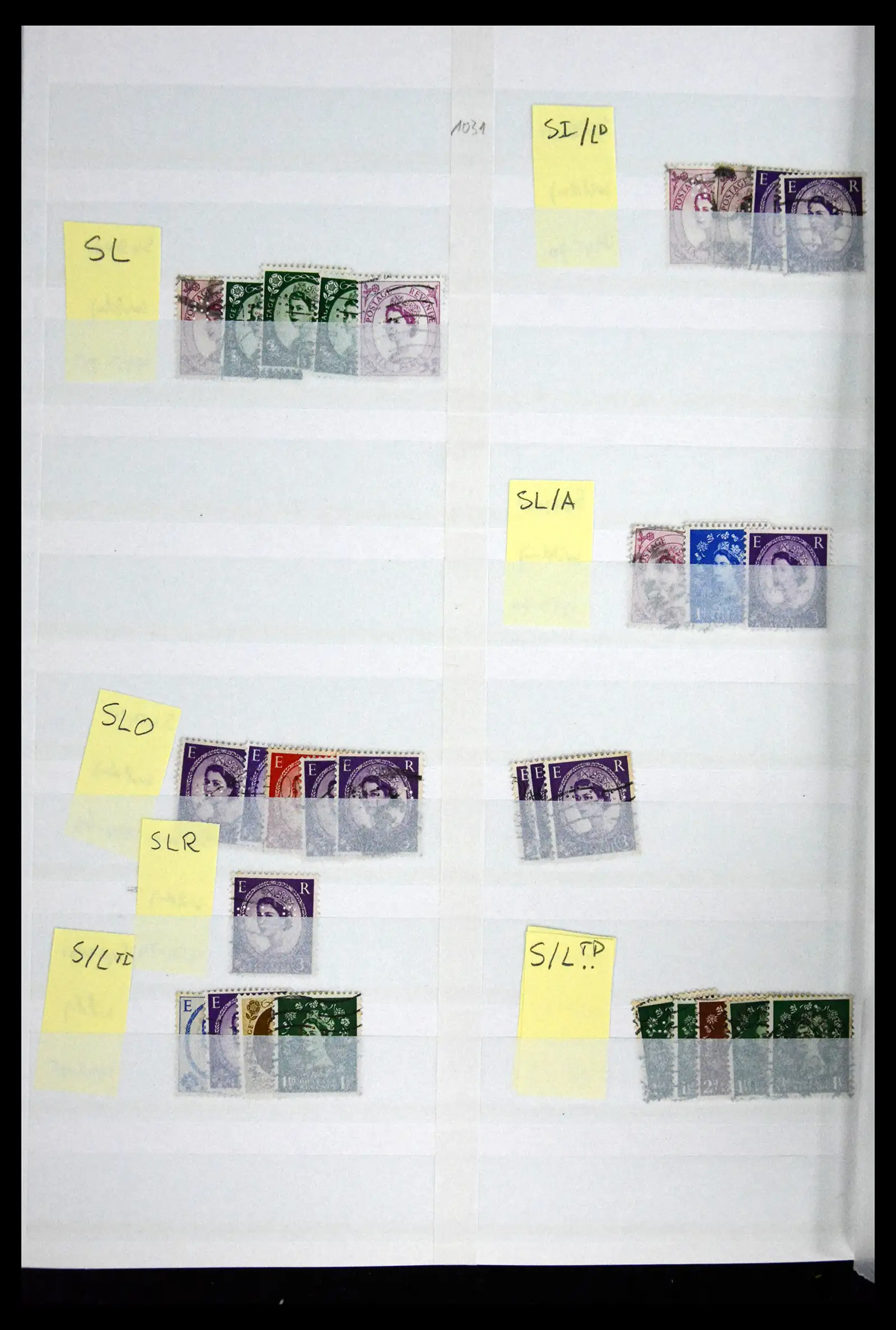 41721 0097 - Stamp collection 41721 Great Britain perfins 1900-1970.