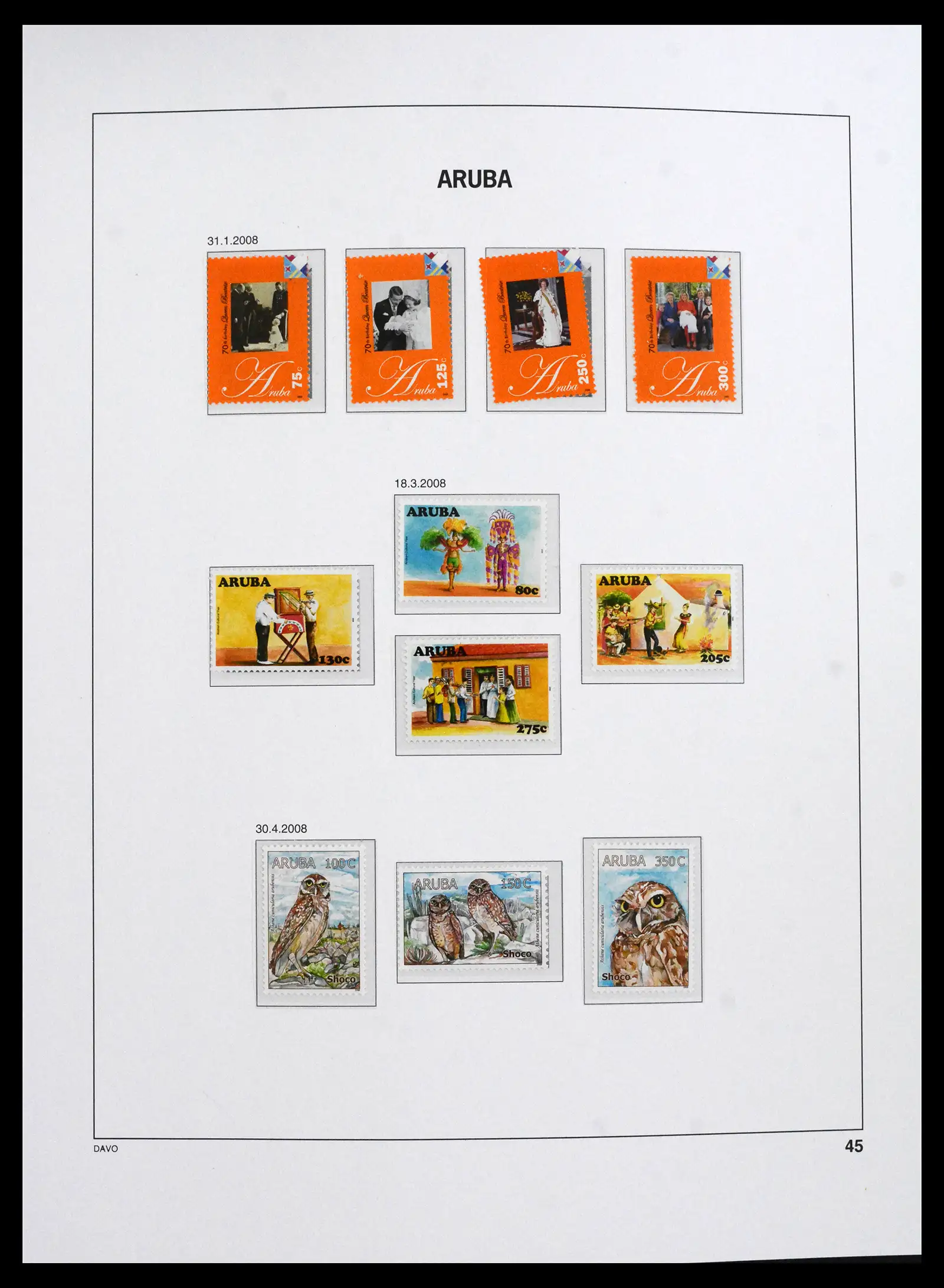 41732 0045 - Postzegelverzameling 41732 Aruba 1986-2025!!