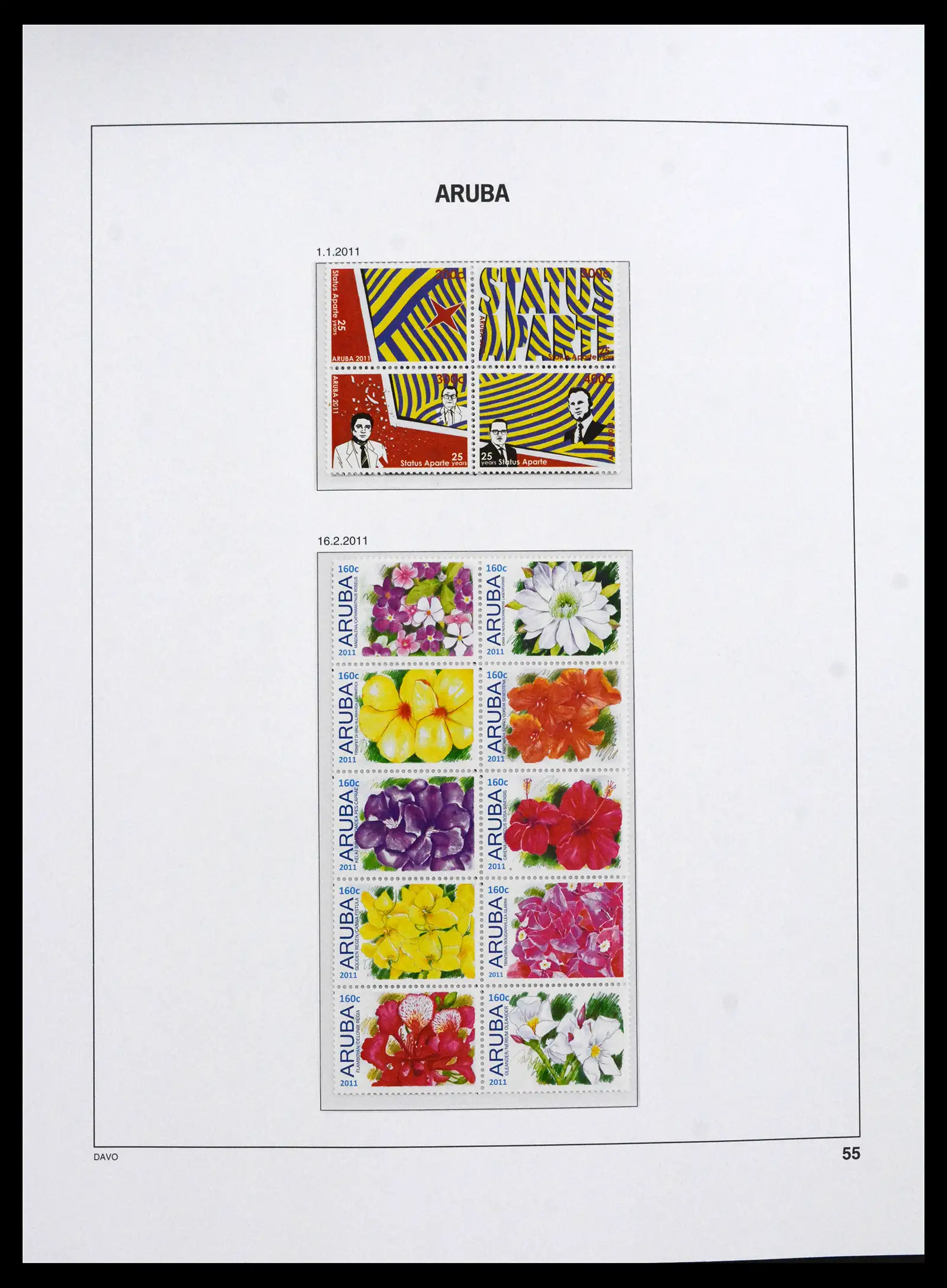 41732 0055 - Postzegelverzameling 41732 Aruba 1986-2025!!