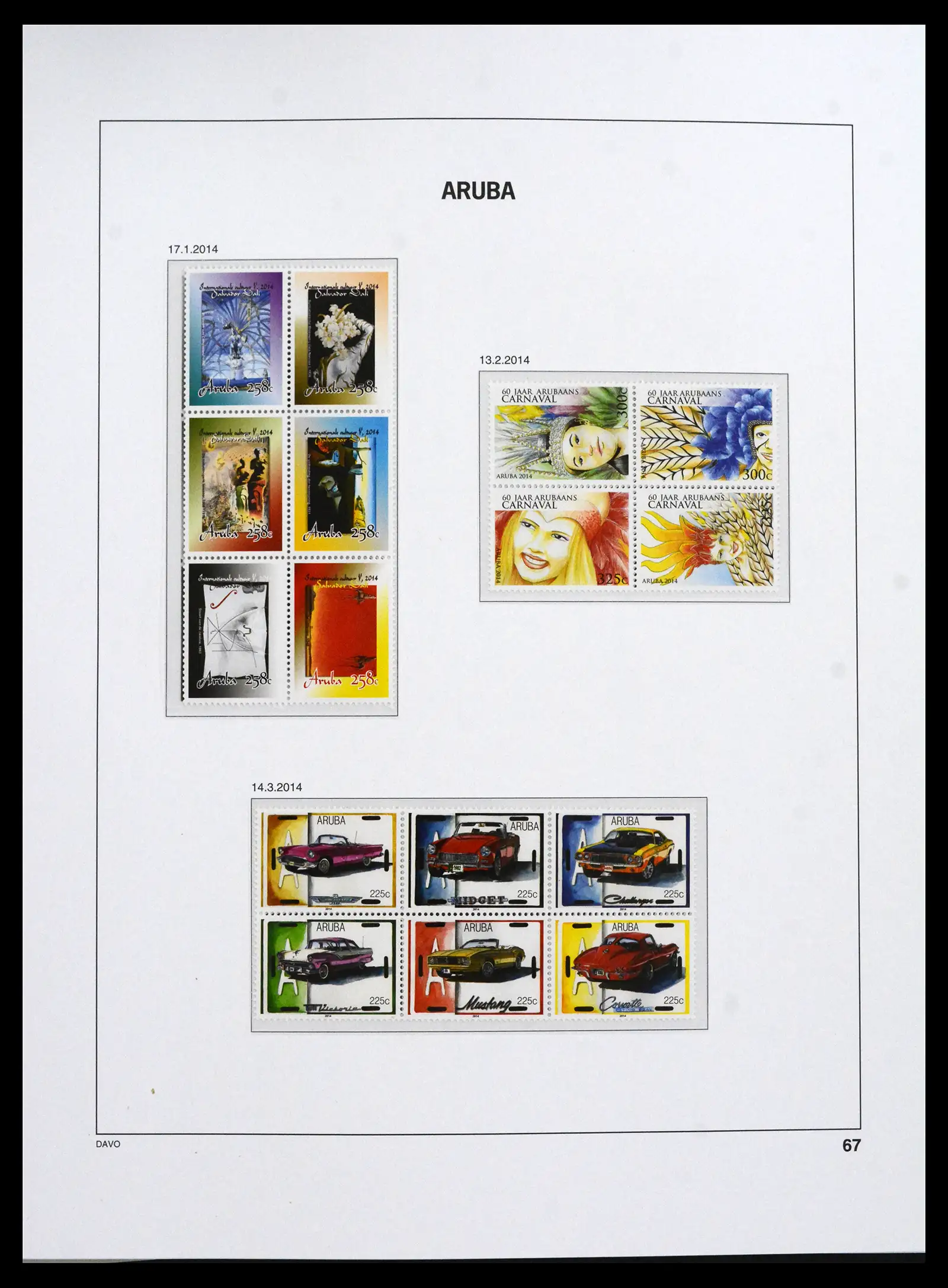 41732 0067 - Postzegelverzameling 41732 Aruba 1986-2025!!