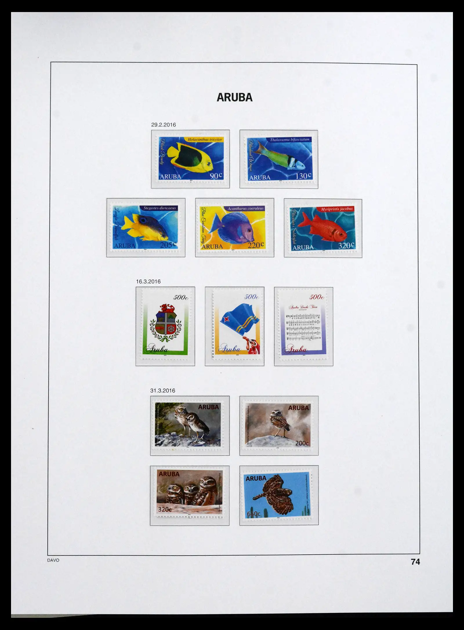 41732 0074 - Postzegelverzameling 41732 Aruba 1986-2025!!