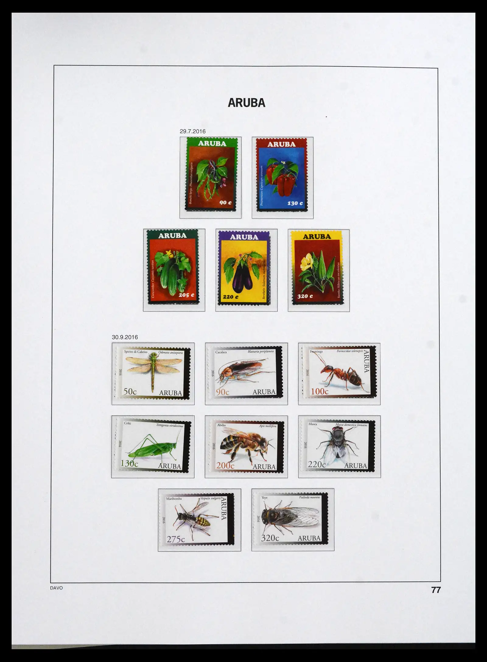 41732 0077 - Postzegelverzameling 41732 Aruba 1986-2025!!