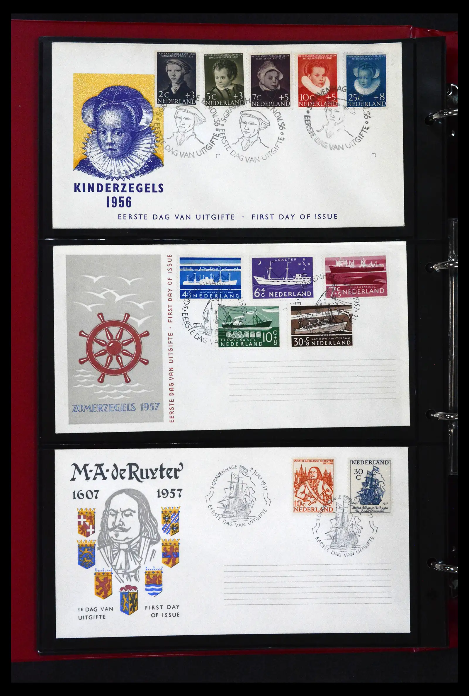 41739 0003 - Stamp collection 41739 Netherlands FDC's unaddressed 1954-1978.