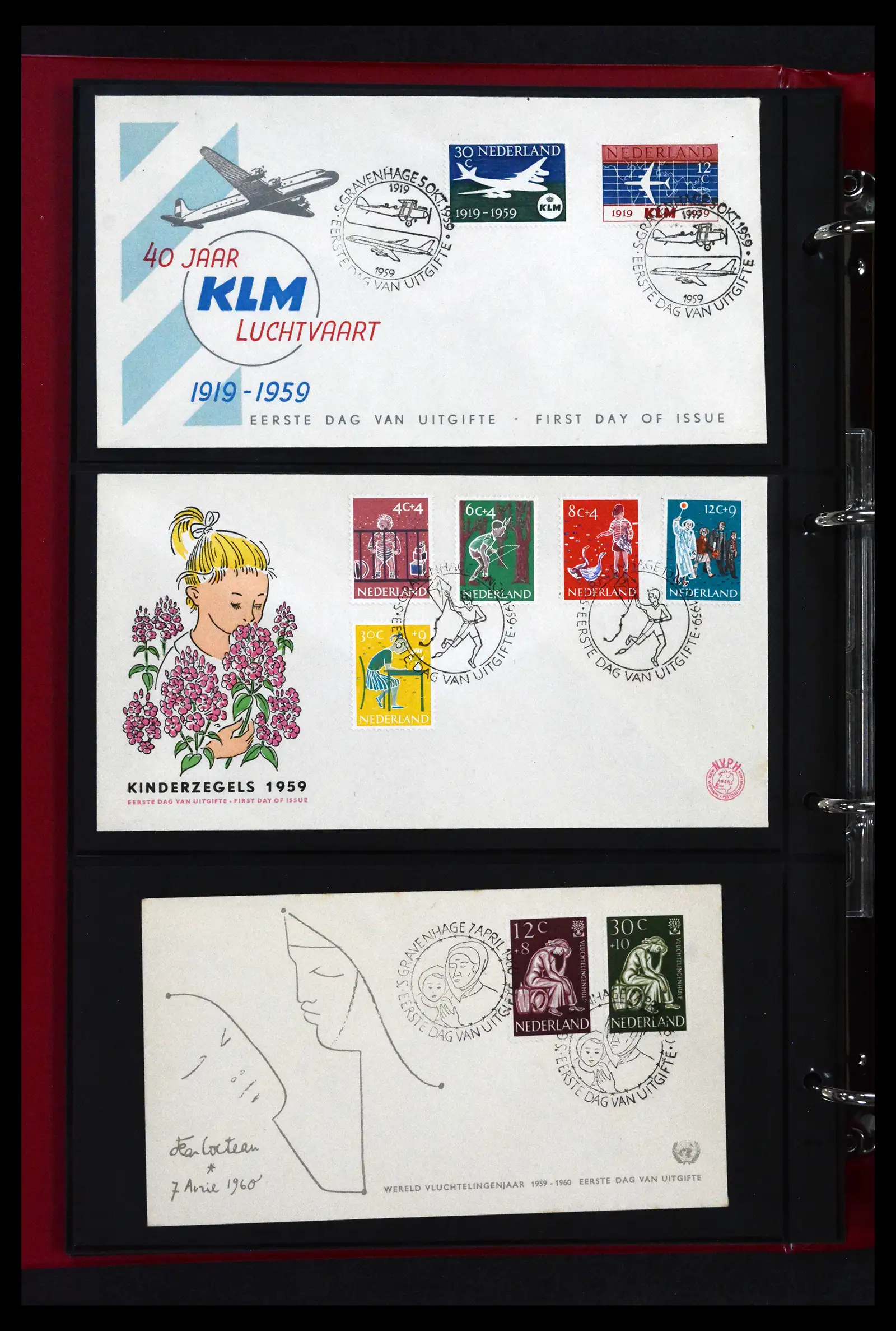 41739 0007 - Stamp collection 41739 Netherlands FDC's unaddressed 1954-1978.