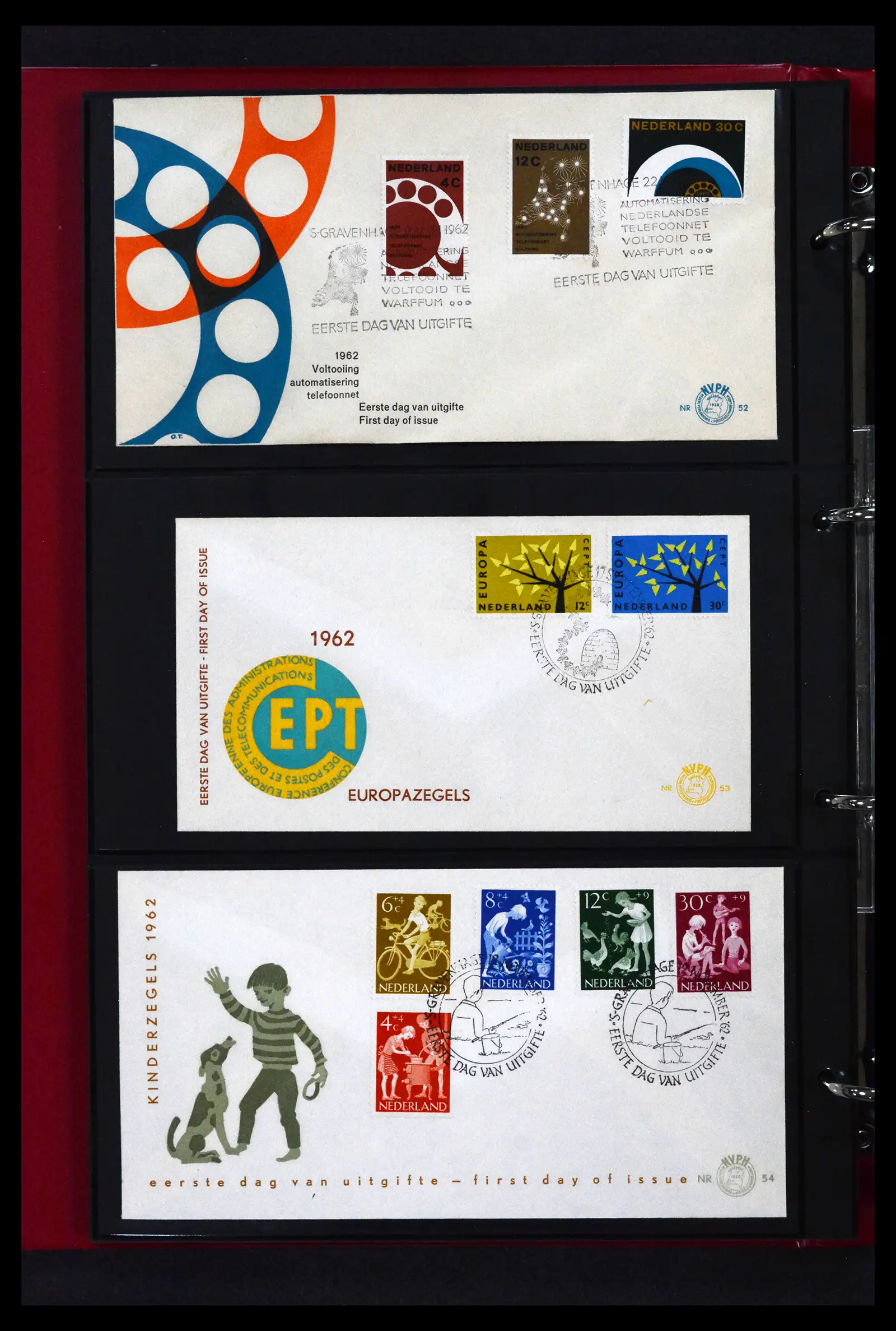 41739 0011 - Stamp collection 41739 Netherlands FDC's unaddressed 1954-1978.