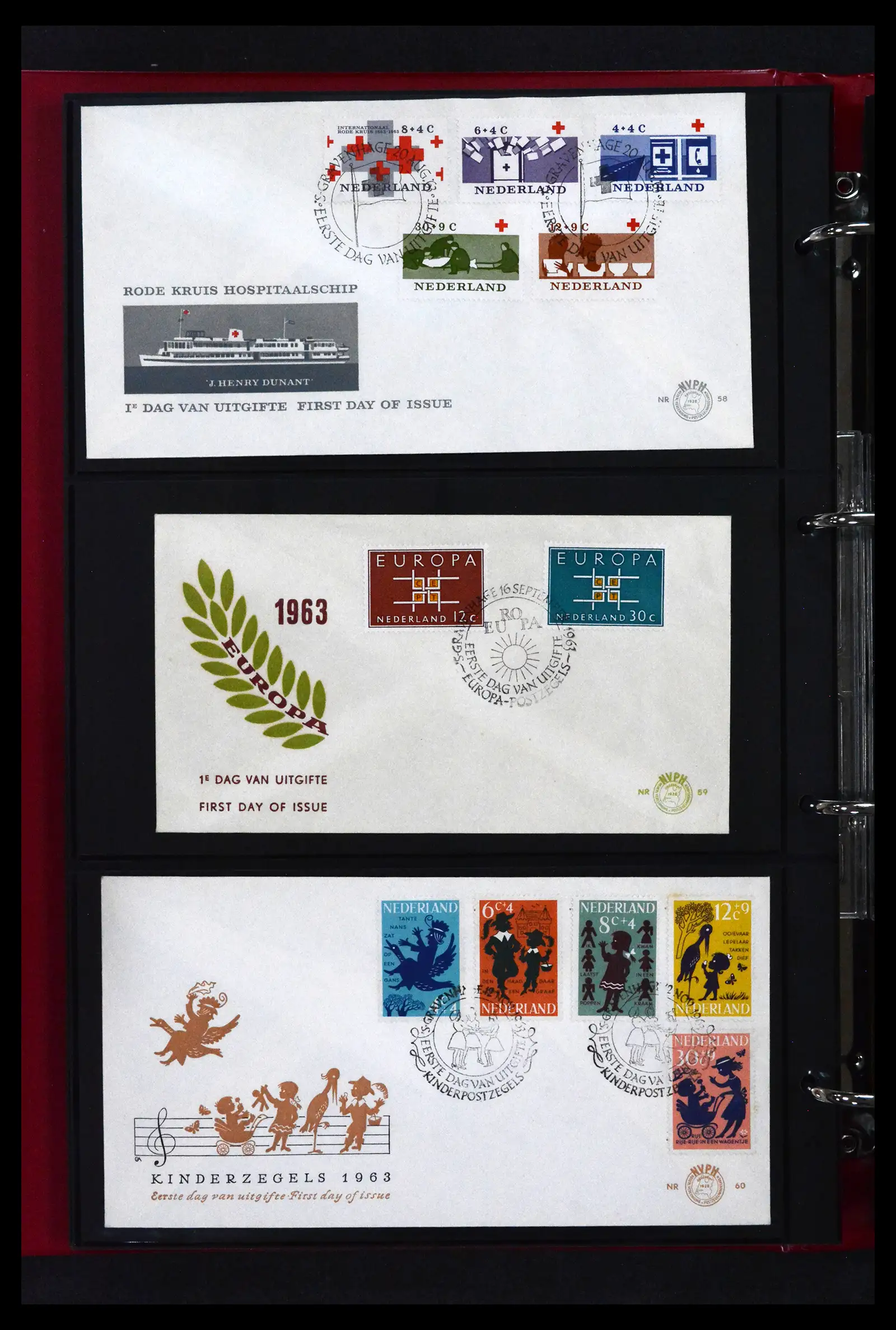 41739 0013 - Stamp collection 41739 Netherlands FDC's unaddressed 1954-1978.