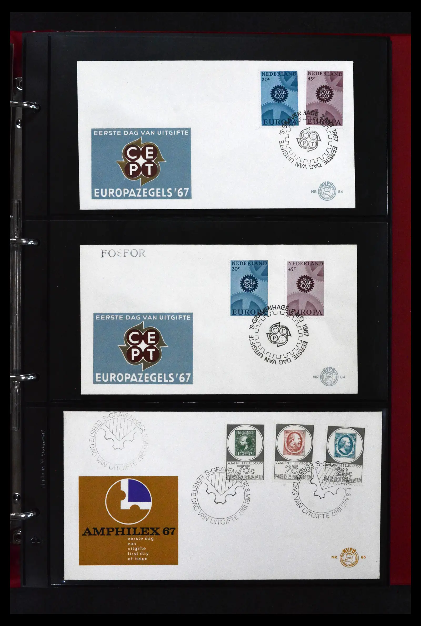 41739 0022 - Stamp collection 41739 Netherlands FDC's unaddressed 1954-1978.
