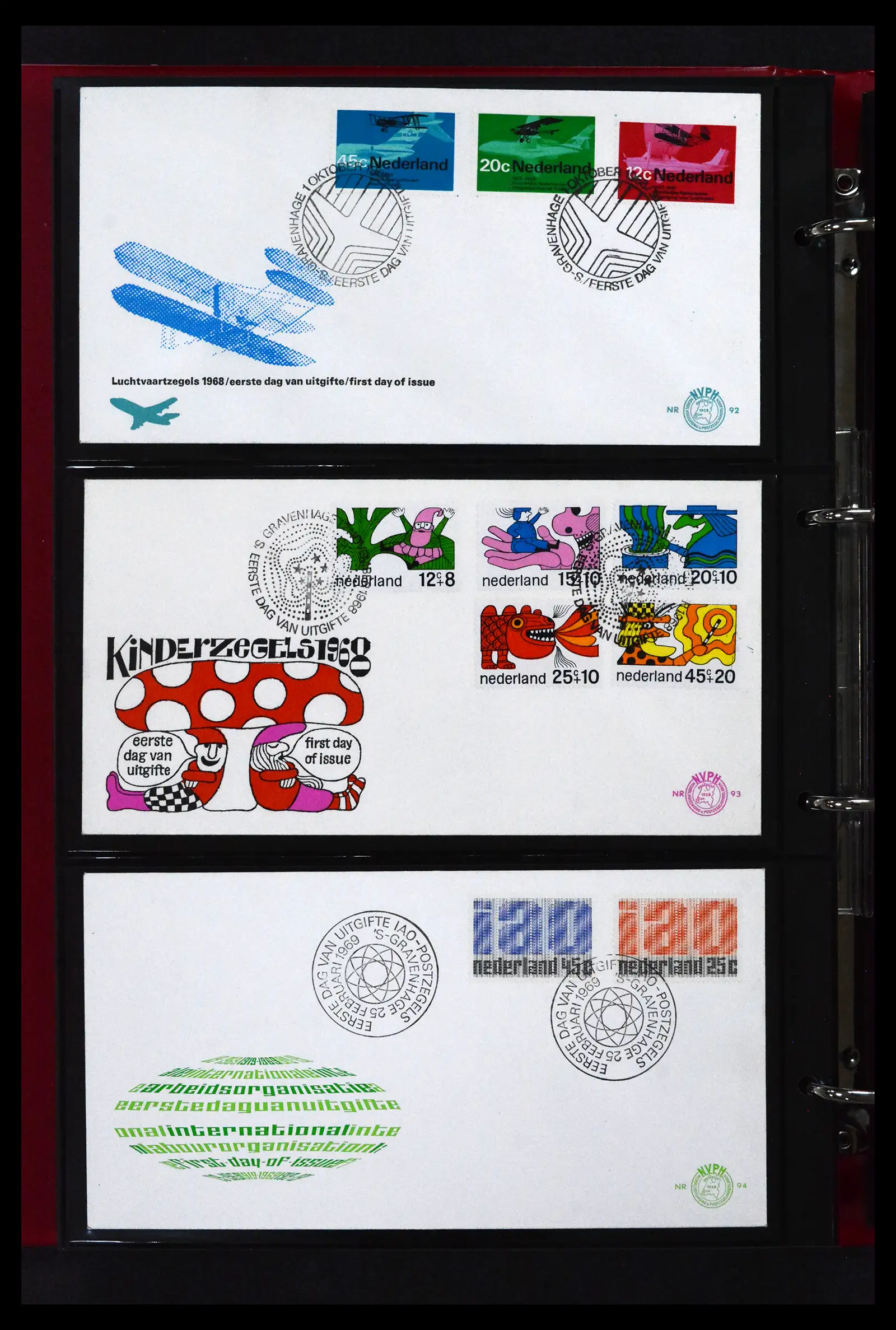 41739 0025 - Stamp collection 41739 Netherlands FDC's unaddressed 1954-1978.