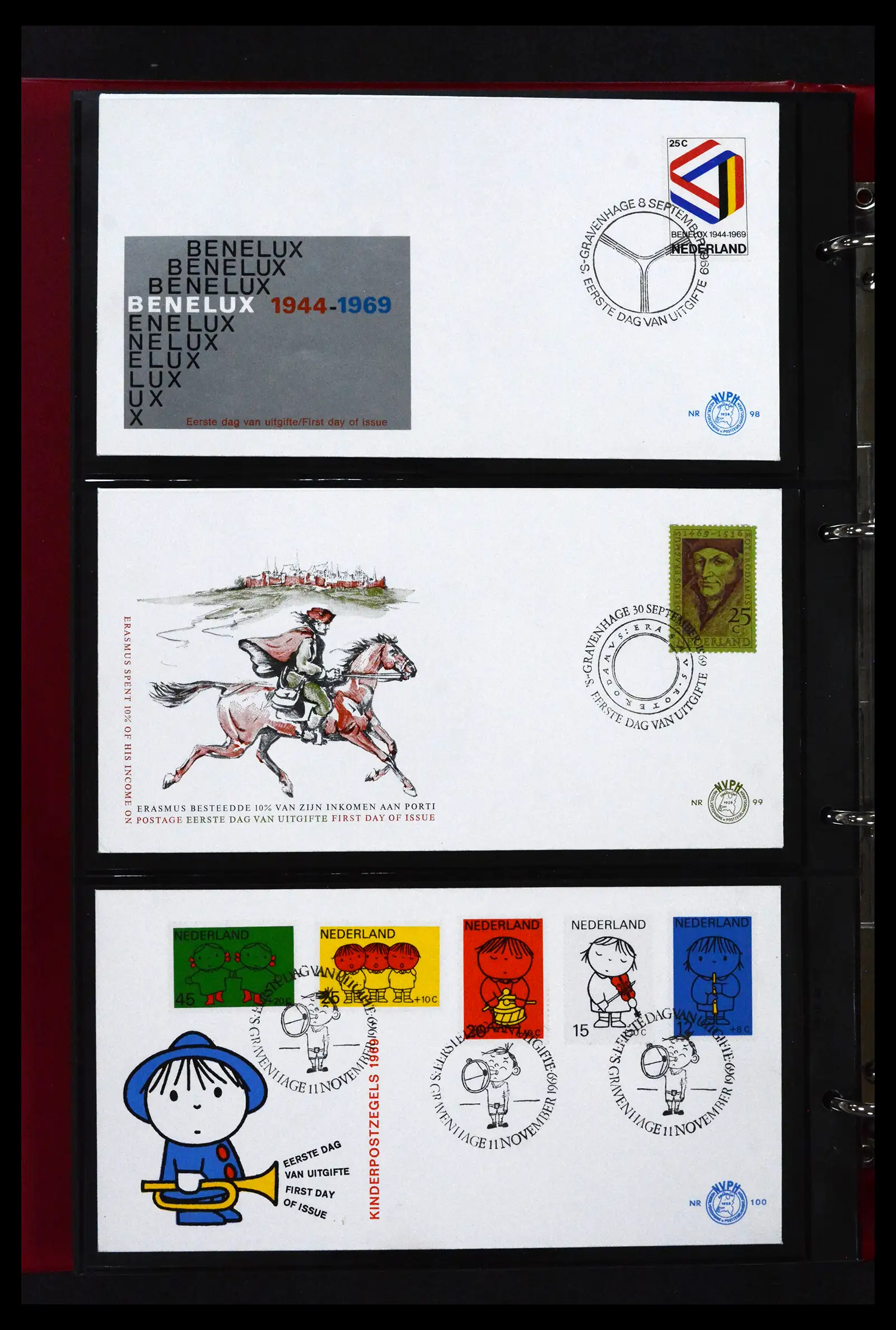 41739 0027 - Stamp collection 41739 Netherlands FDC's unaddressed 1954-1978.