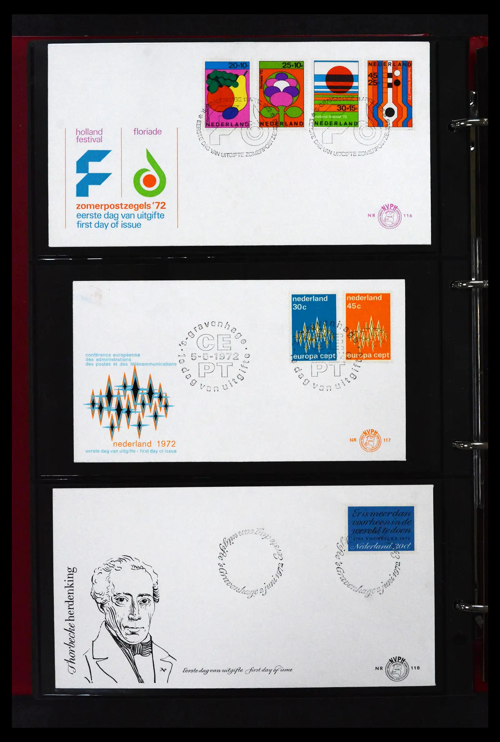 41739 0033 - Stamp collection 41739 Netherlands FDC's unaddressed 1954-1978.