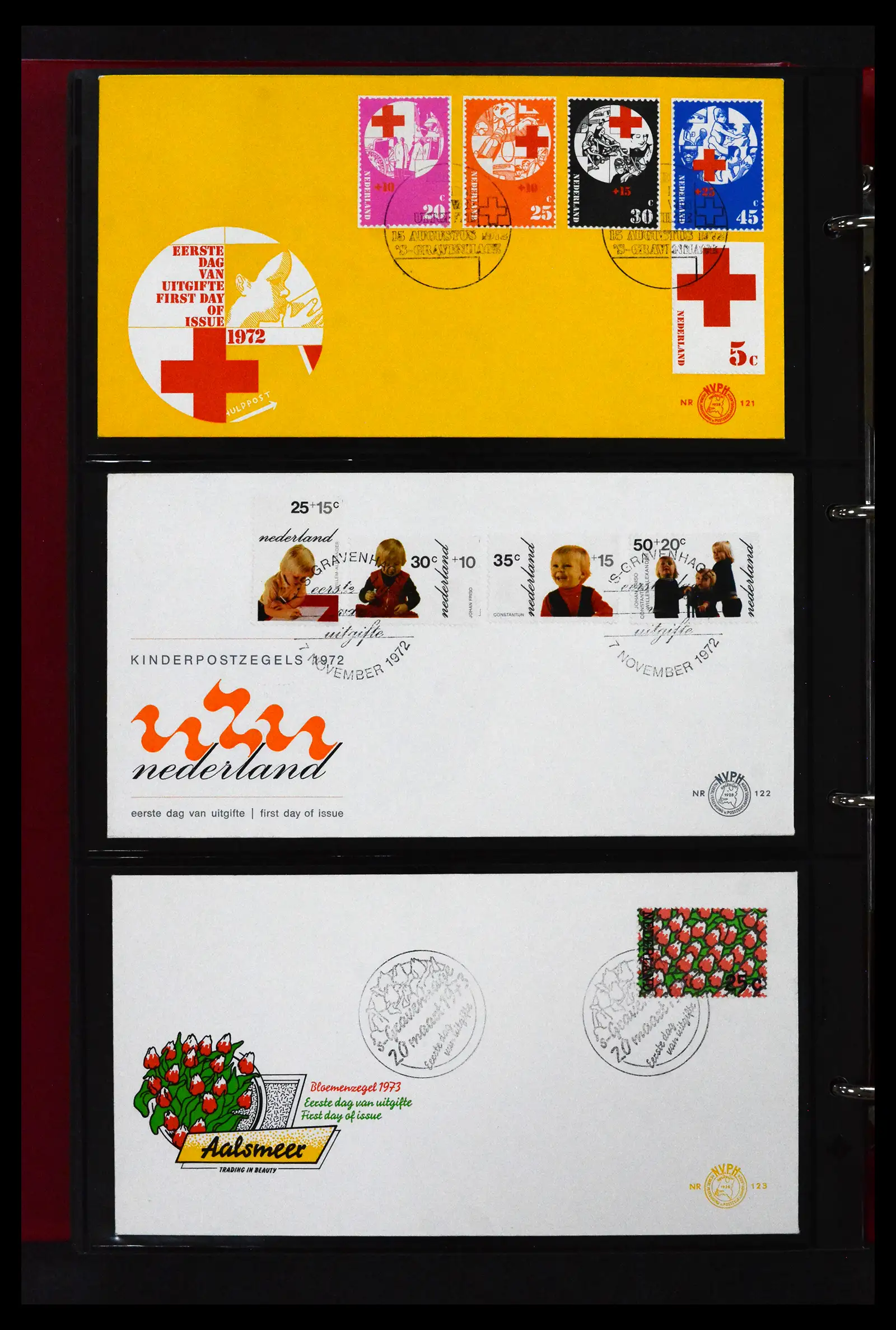 41739 0035 - Stamp collection 41739 Netherlands FDC's unaddressed 1954-1978.