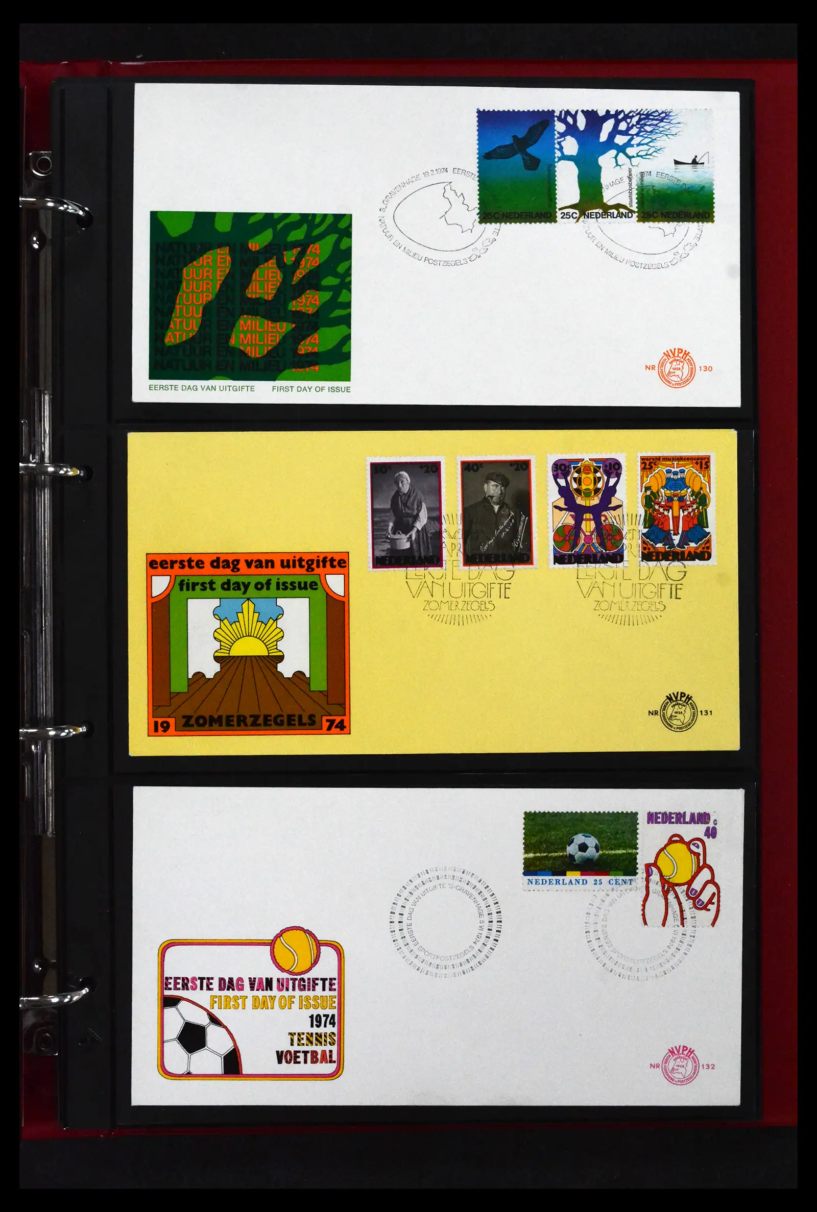 41739 0038 - Stamp collection 41739 Netherlands FDC's unaddressed 1954-1978.