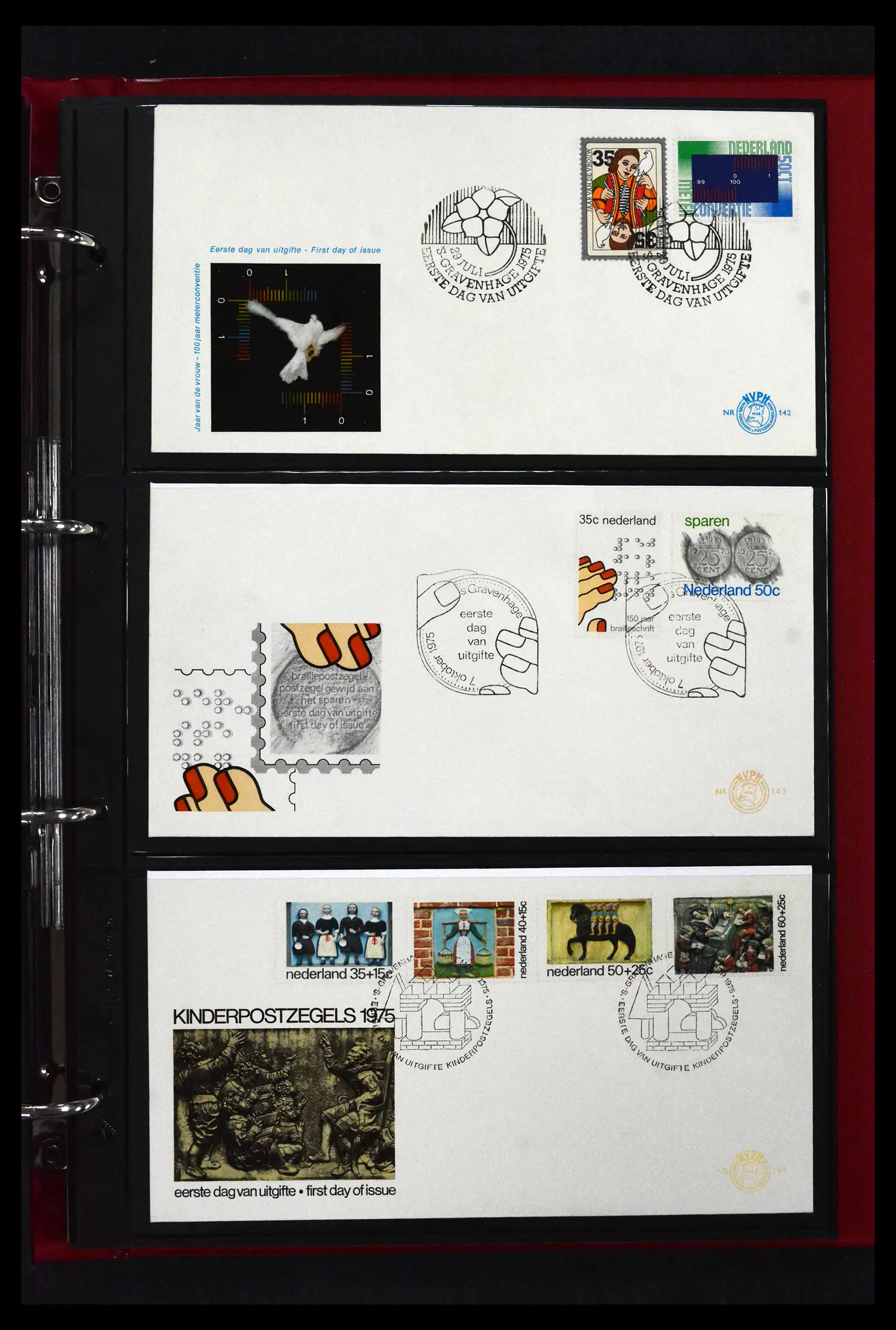 41739 0042 - Stamp collection 41739 Netherlands FDC's unaddressed 1954-1978.