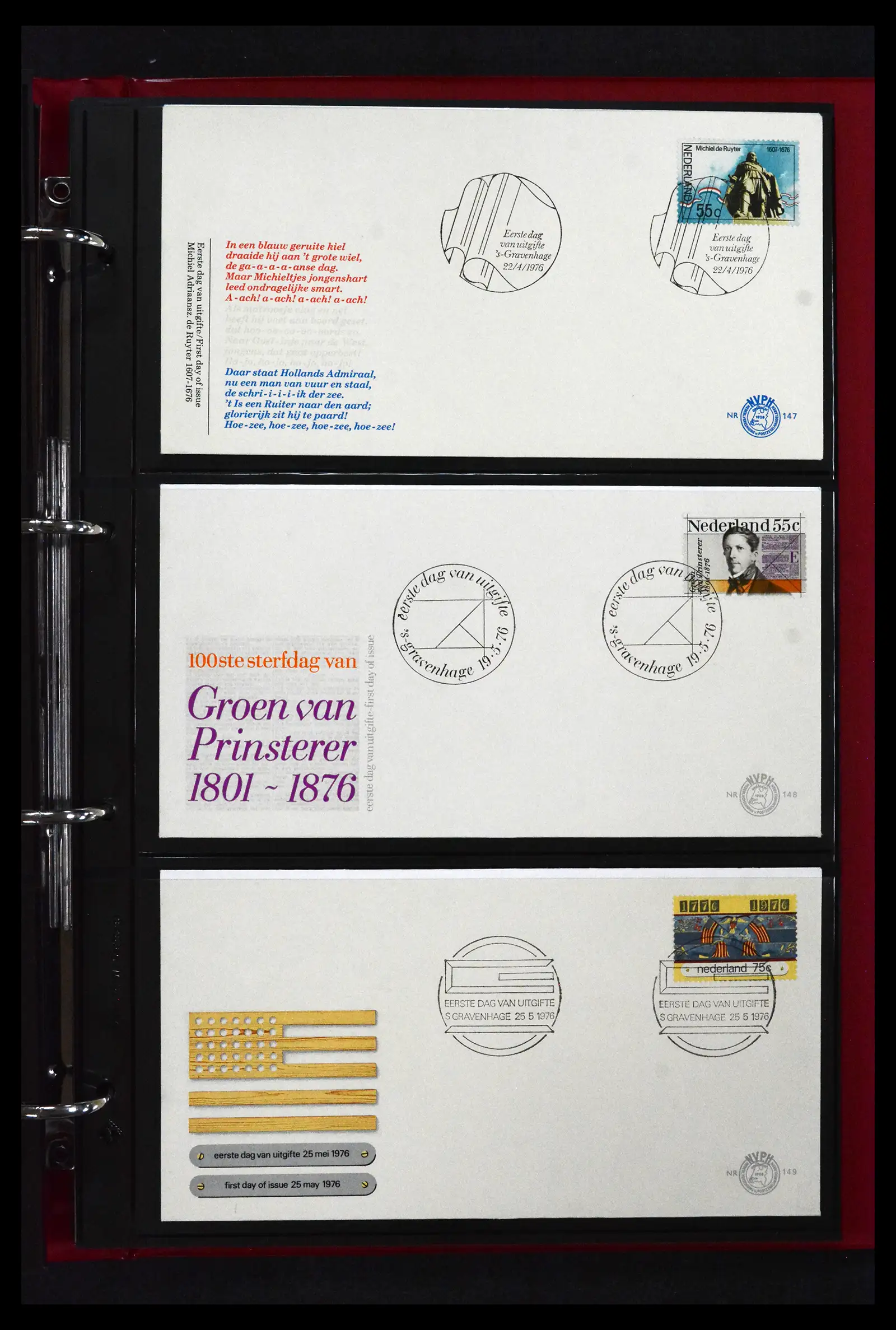 41739 0044 - Stamp collection 41739 Netherlands FDC's unaddressed 1954-1978.