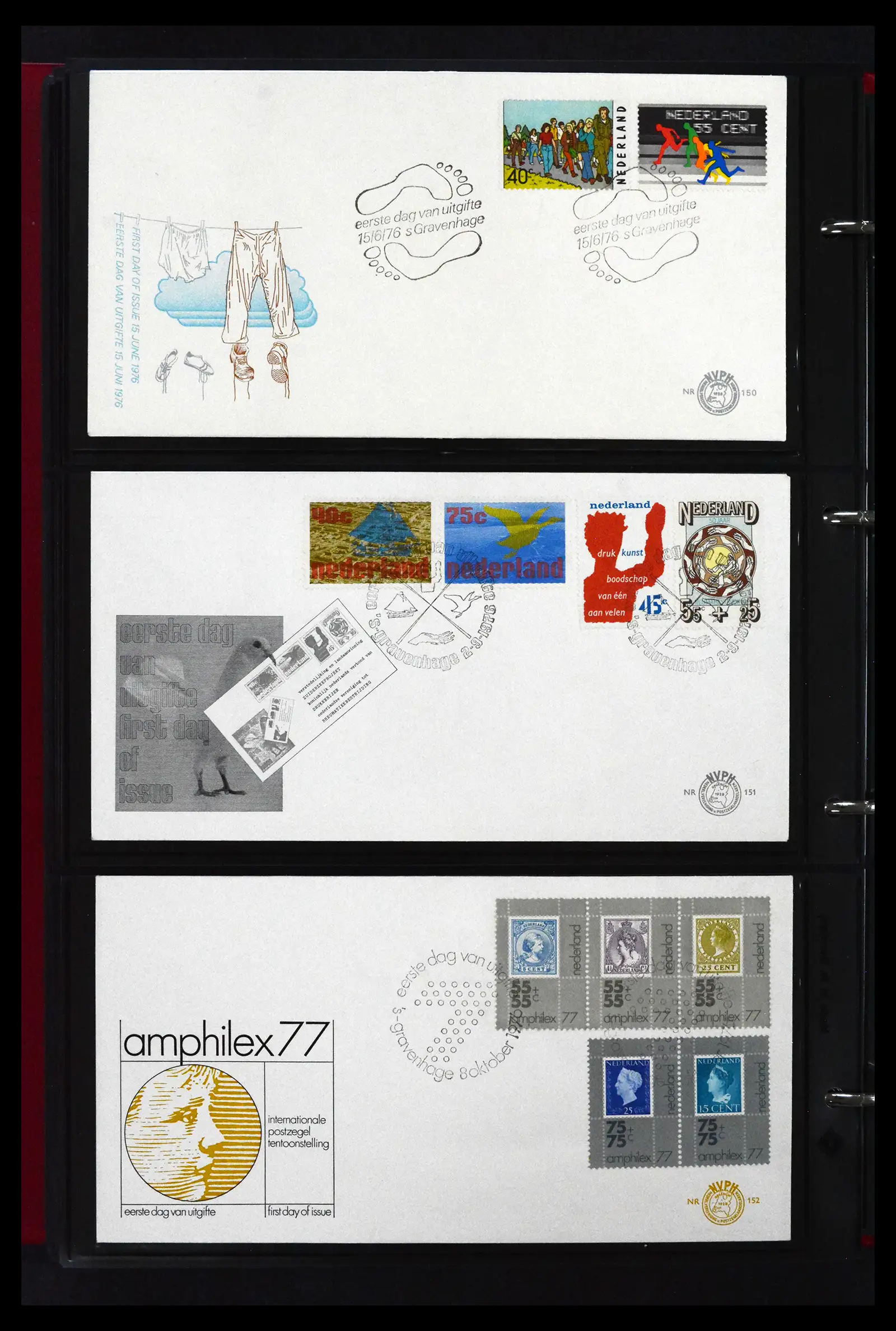 41739 0045 - Stamp collection 41739 Netherlands FDC's unaddressed 1954-1978.