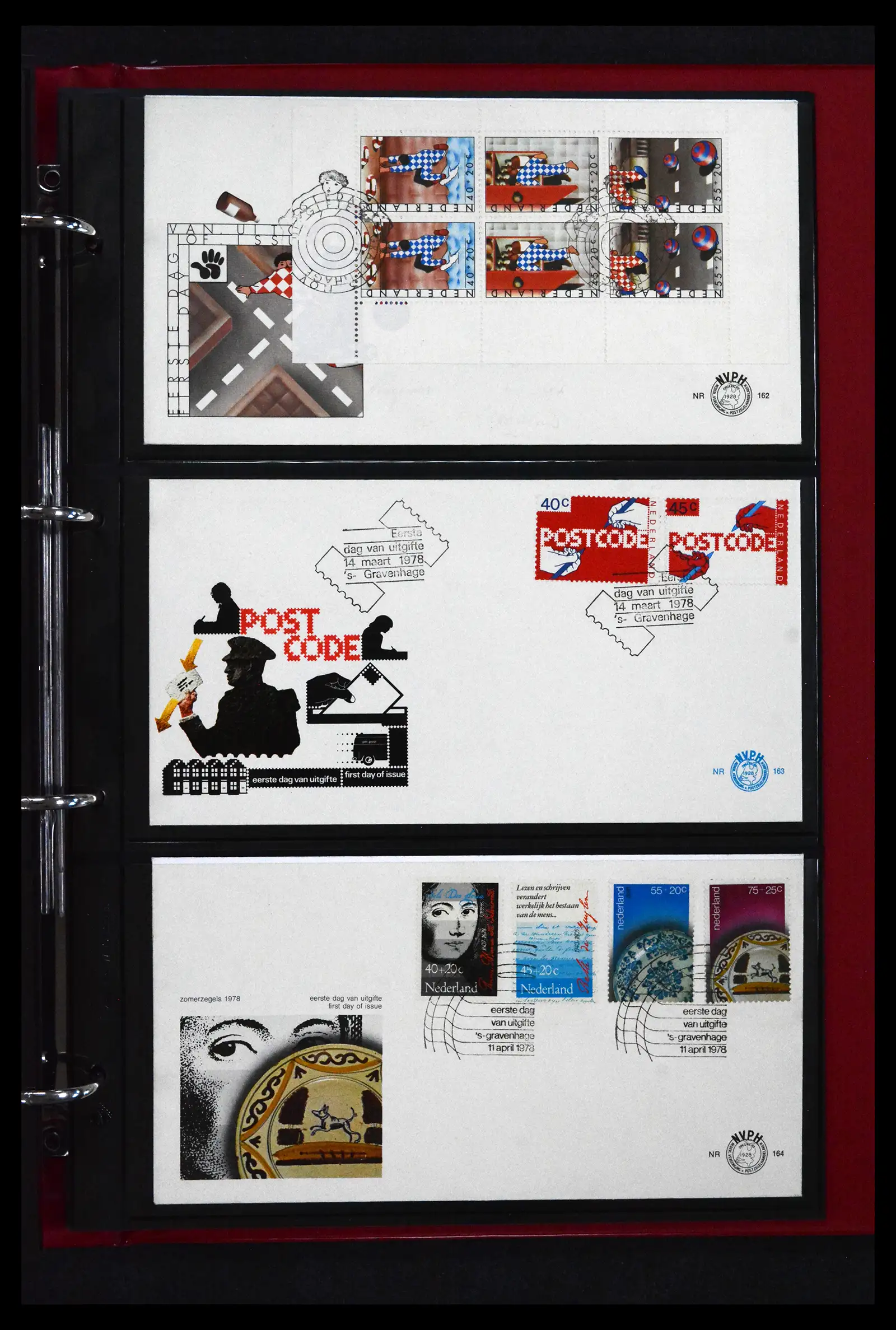 41739 0050 - Stamp collection 41739 Netherlands FDC's unaddressed 1954-1978.