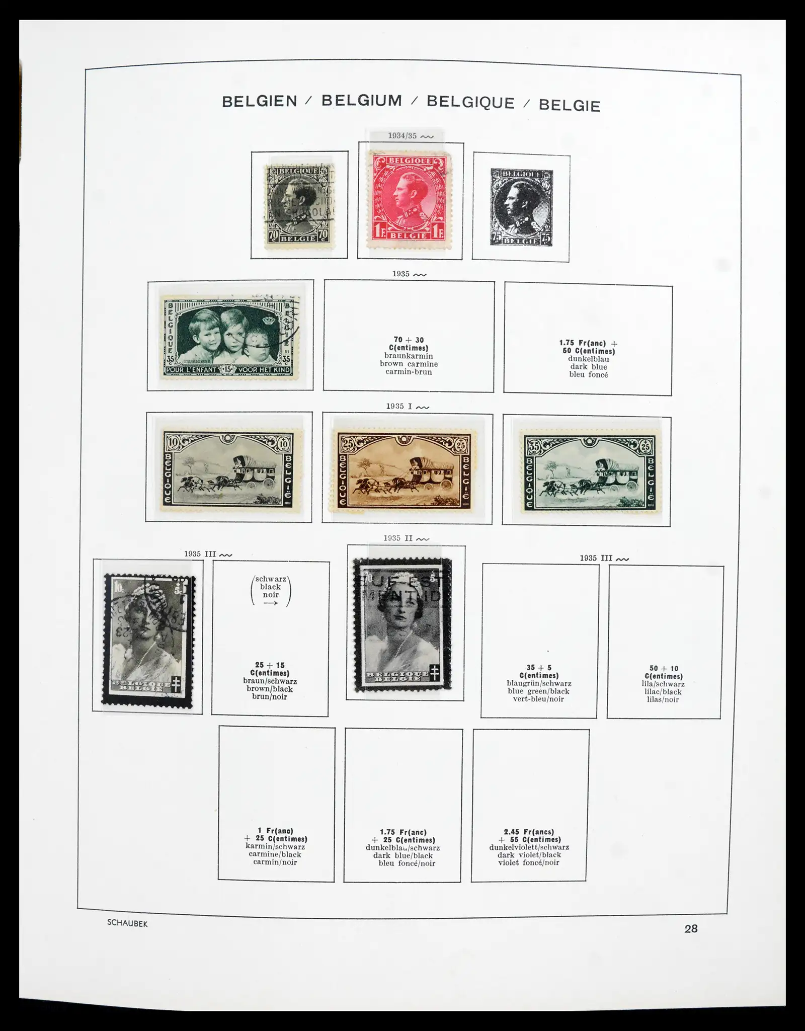 41740 0023 - Postzegelverzameling 41740 Europese landen 1840-1945.