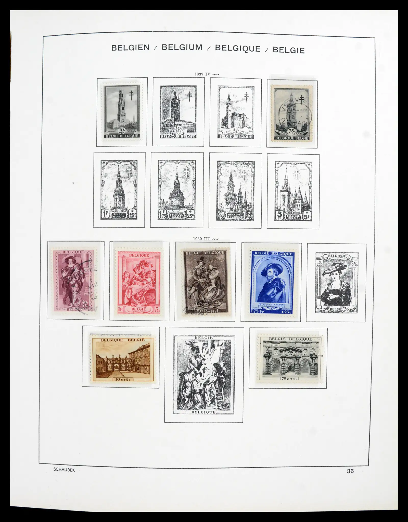 41740 0029 - Postzegelverzameling 41740 Europese landen 1840-1945.