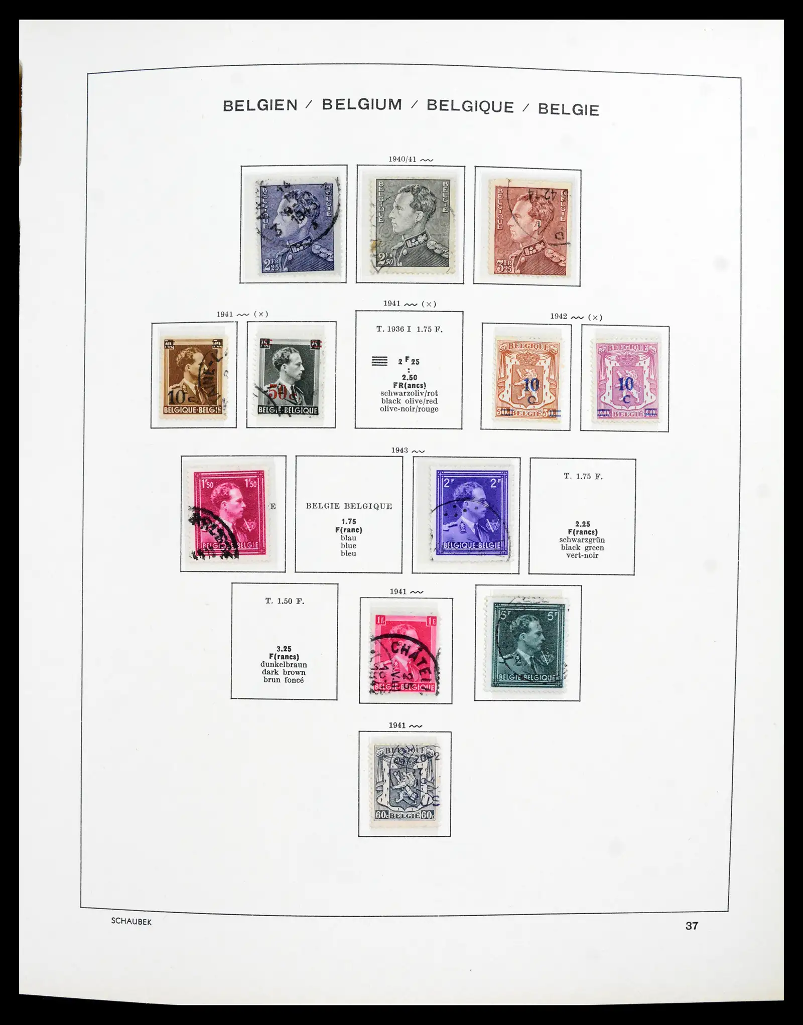 41740 0030 - Postzegelverzameling 41740 Europese landen 1840-1945.