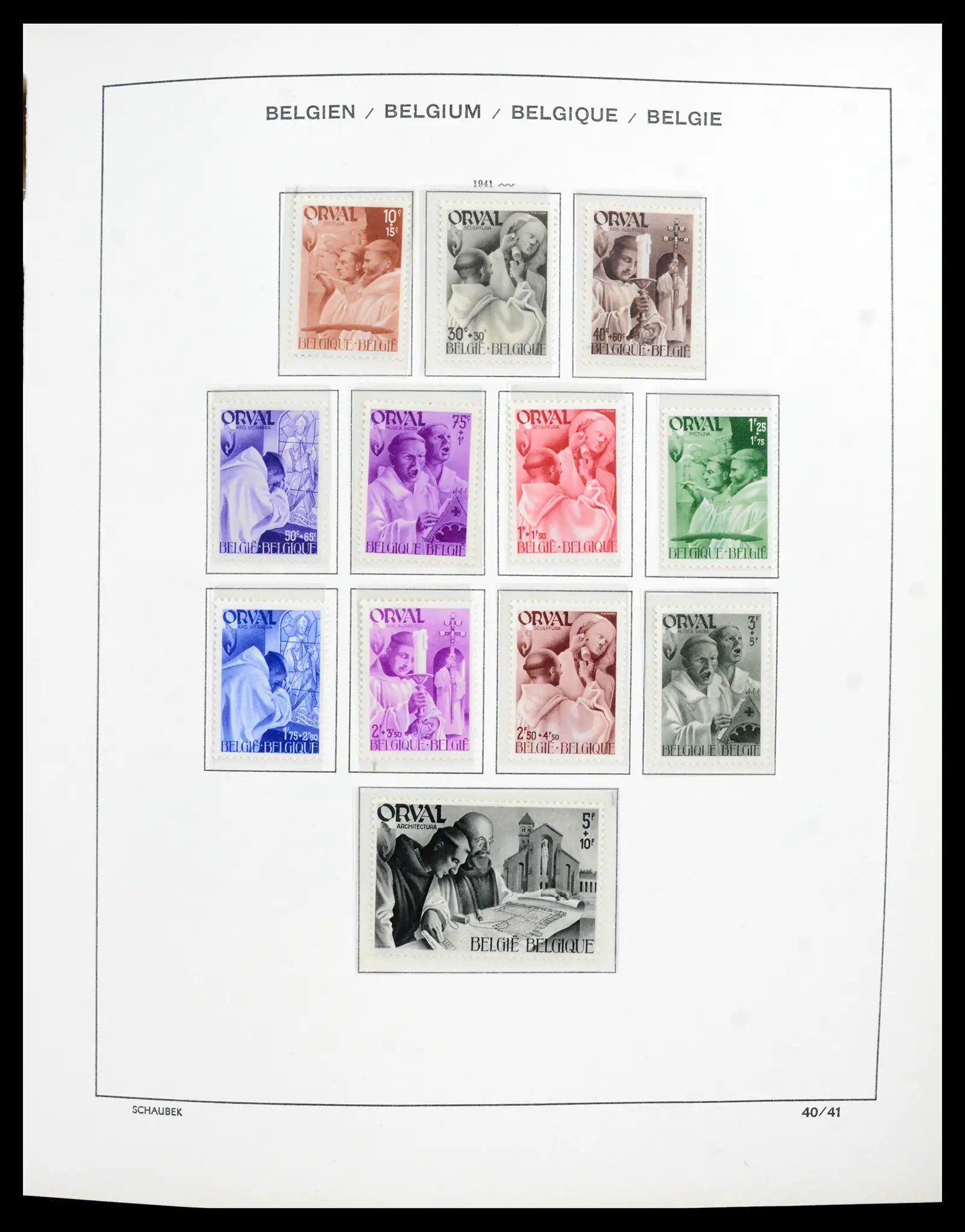 41740 0031 - Postzegelverzameling 41740 Europese landen 1840-1945.