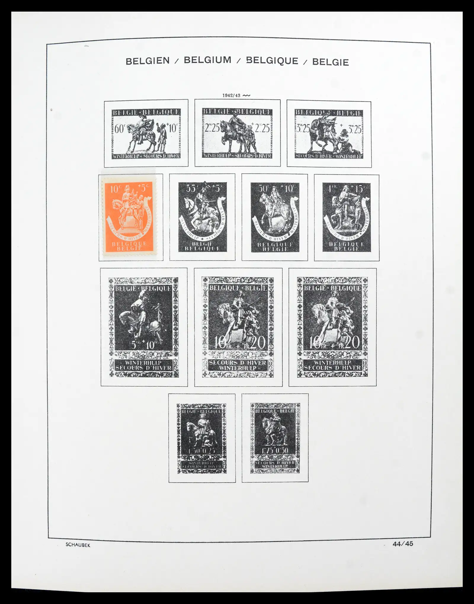 41740 0033 - Postzegelverzameling 41740 Europese landen 1840-1945.