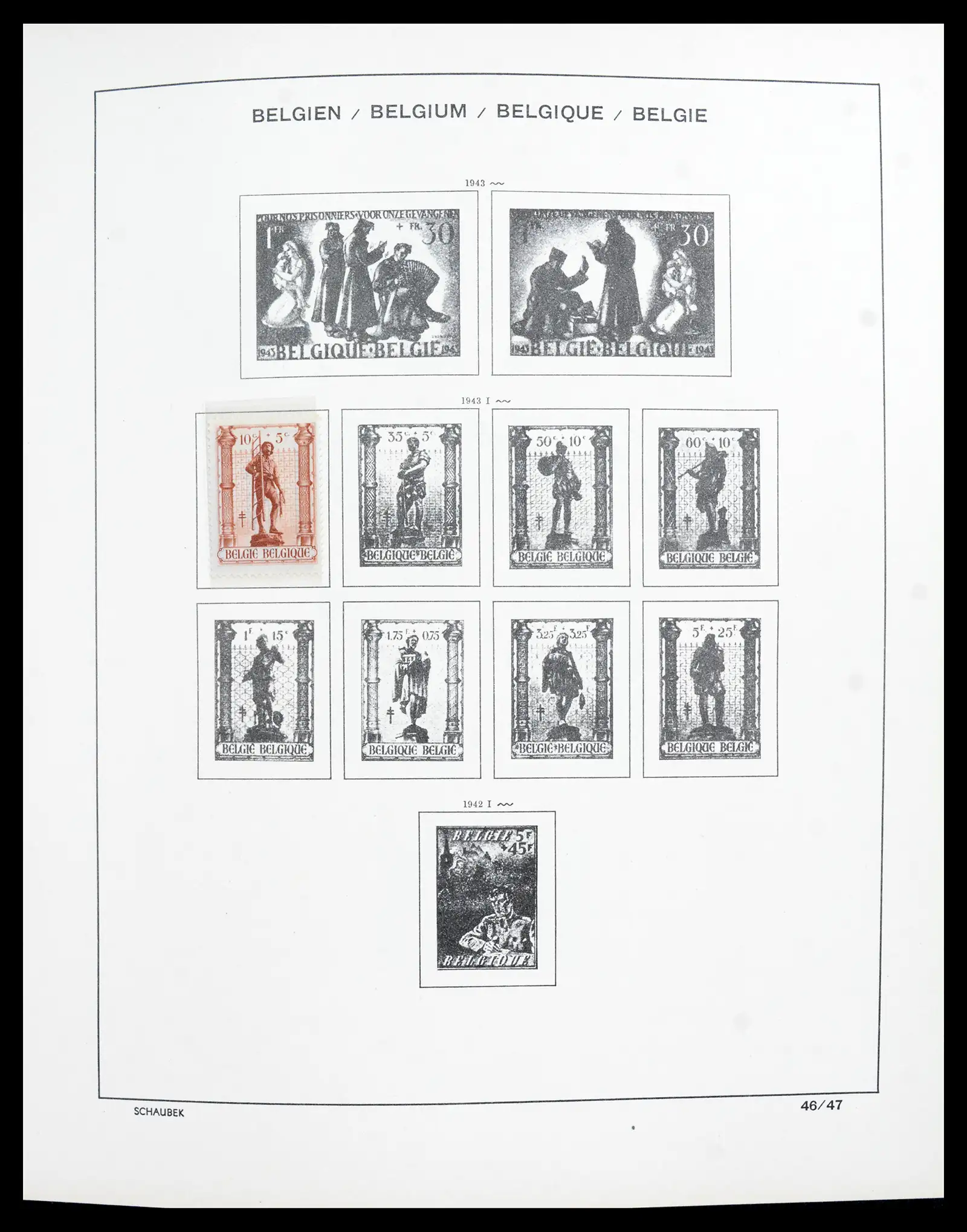 41740 0034 - Postzegelverzameling 41740 Europese landen 1840-1945.