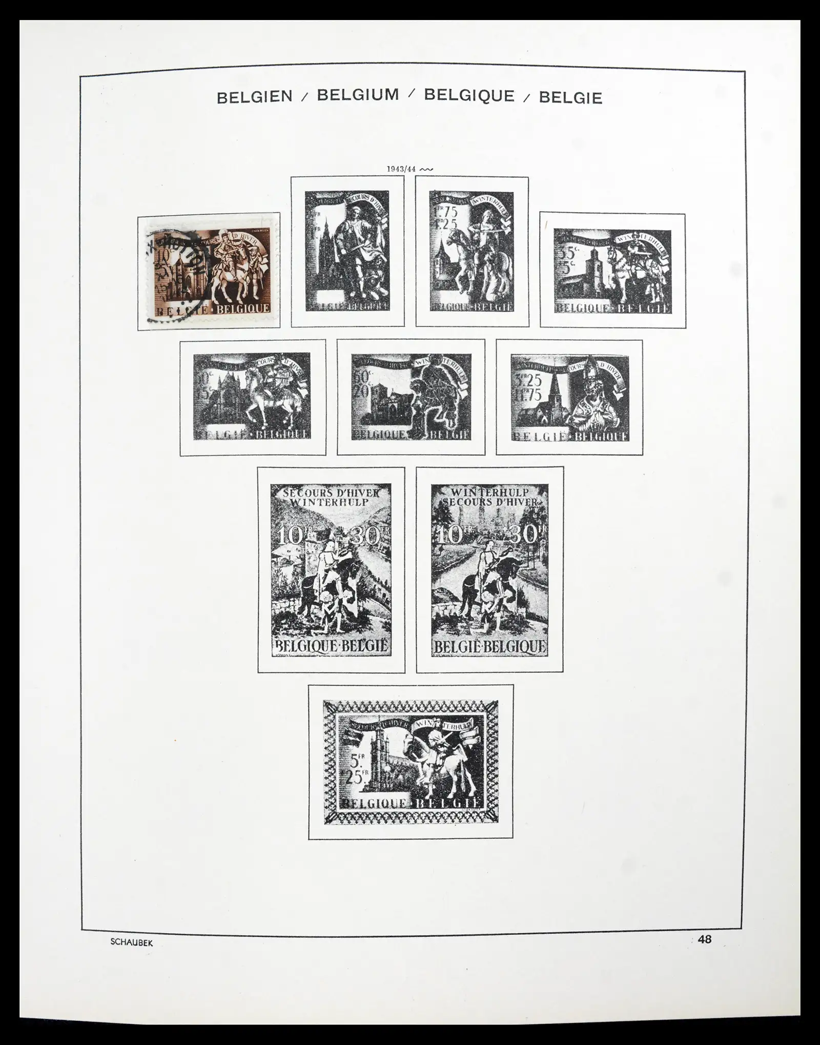 41740 0035 - Postzegelverzameling 41740 Europese landen 1840-1945.