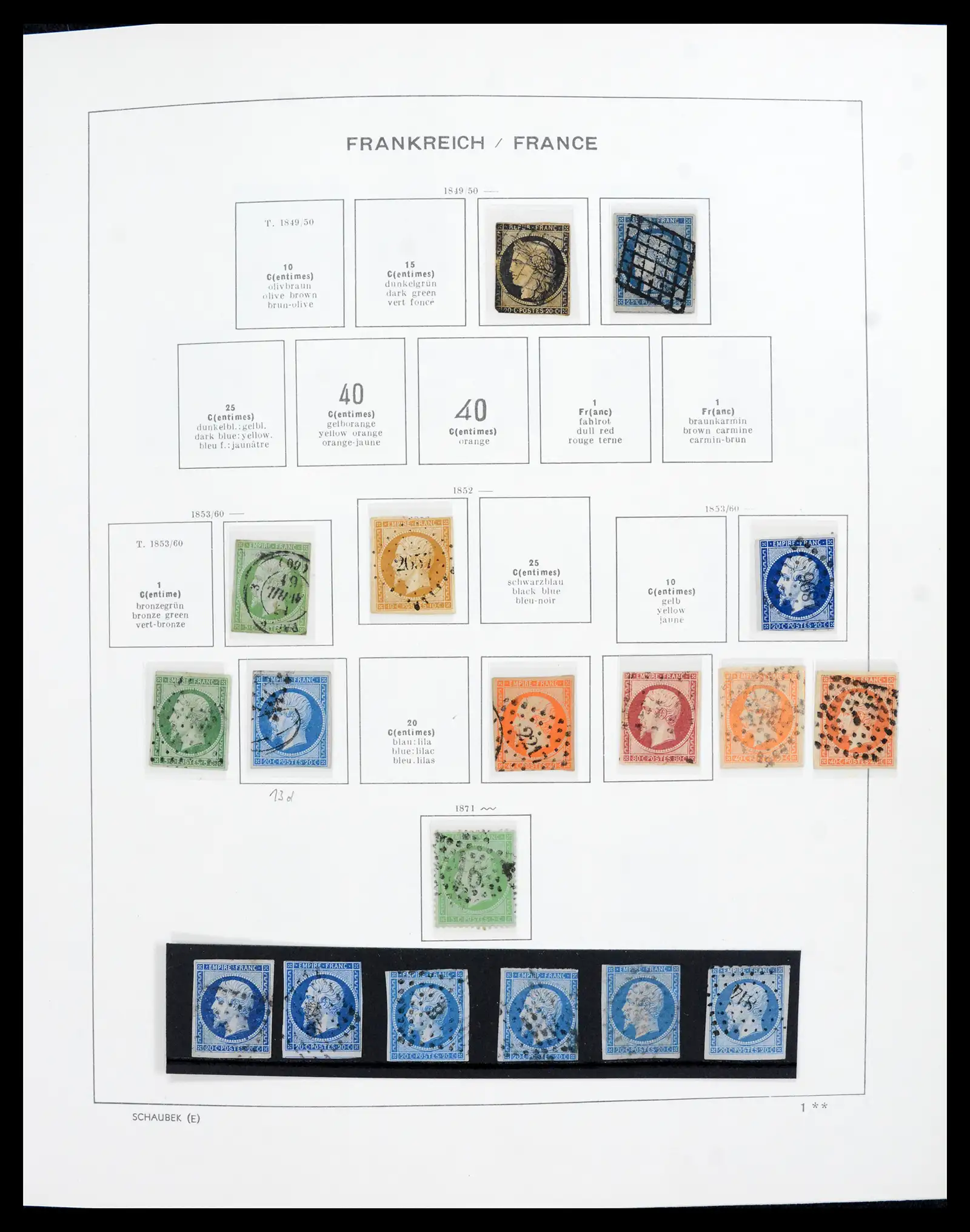41740 0051 - Postzegelverzameling 41740 Europese landen 1840-1945.