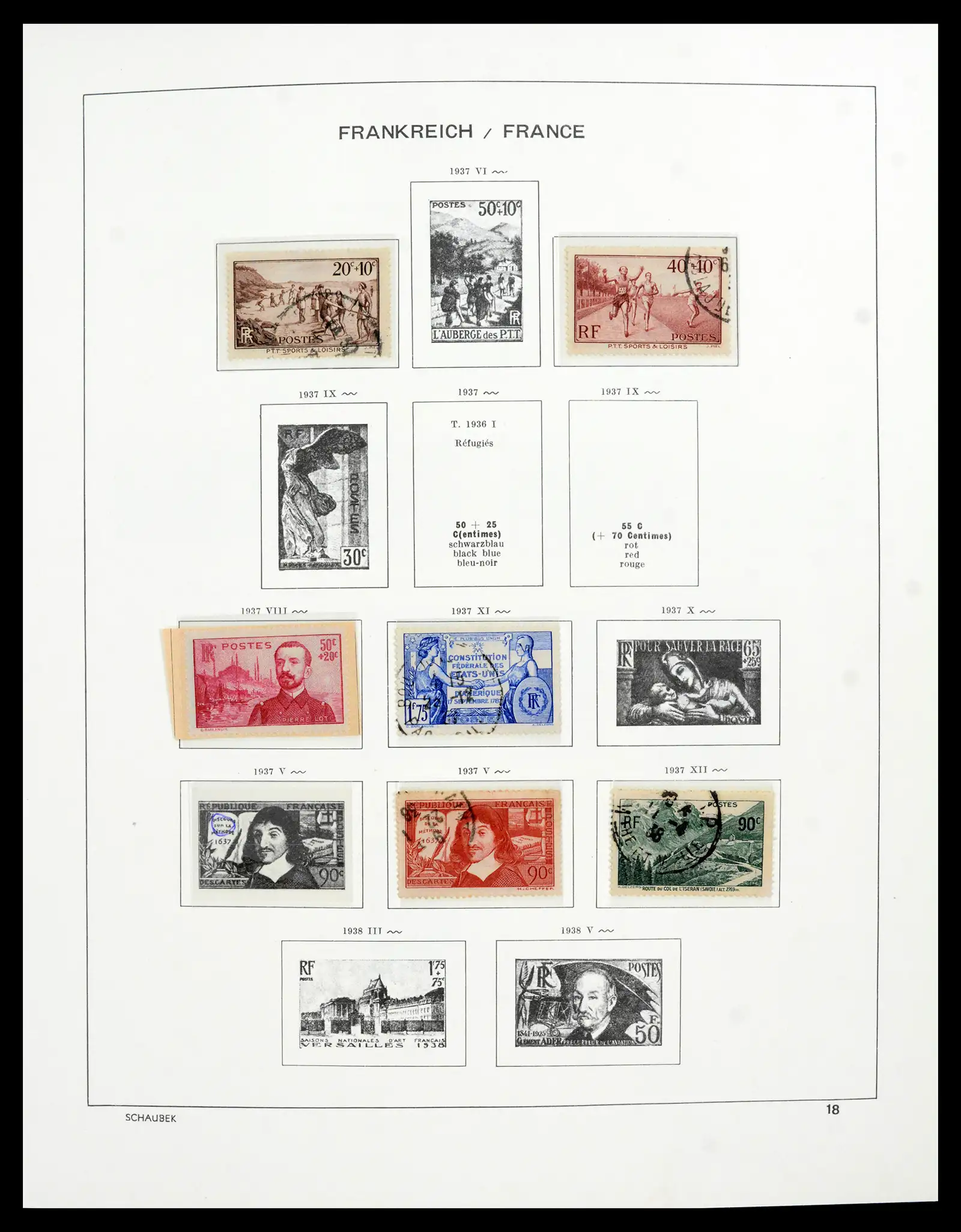 41740 0072 - Postzegelverzameling 41740 Europese landen 1840-1945.