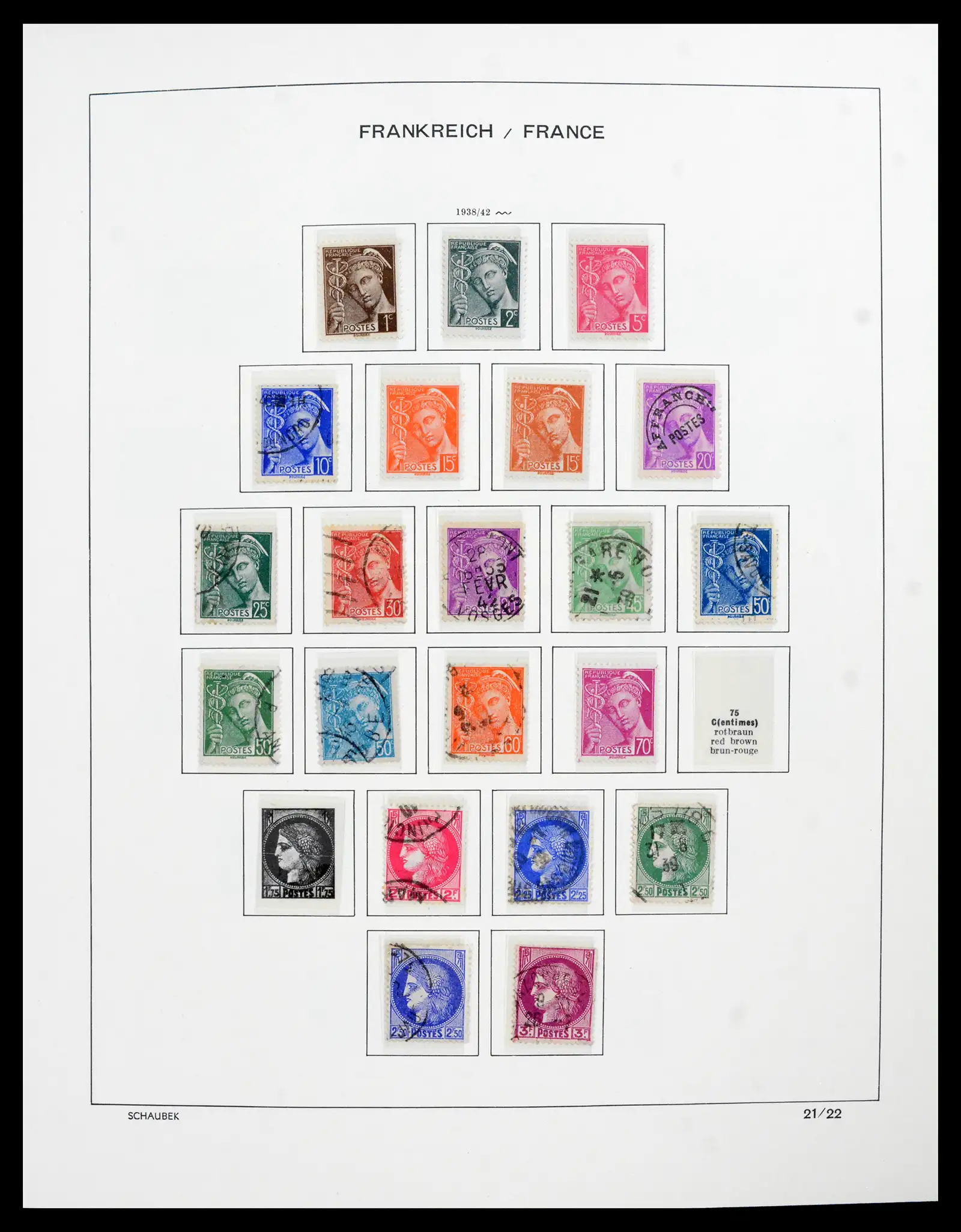 41740 0075 - Postzegelverzameling 41740 Europese landen 1840-1945.
