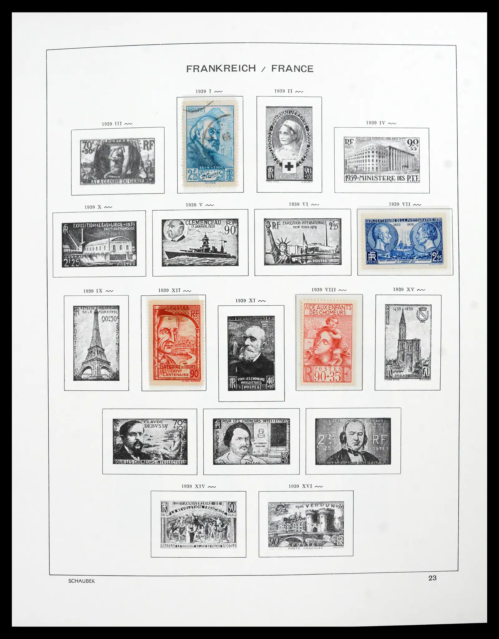 41740 0076 - Postzegelverzameling 41740 Europese landen 1840-1945.