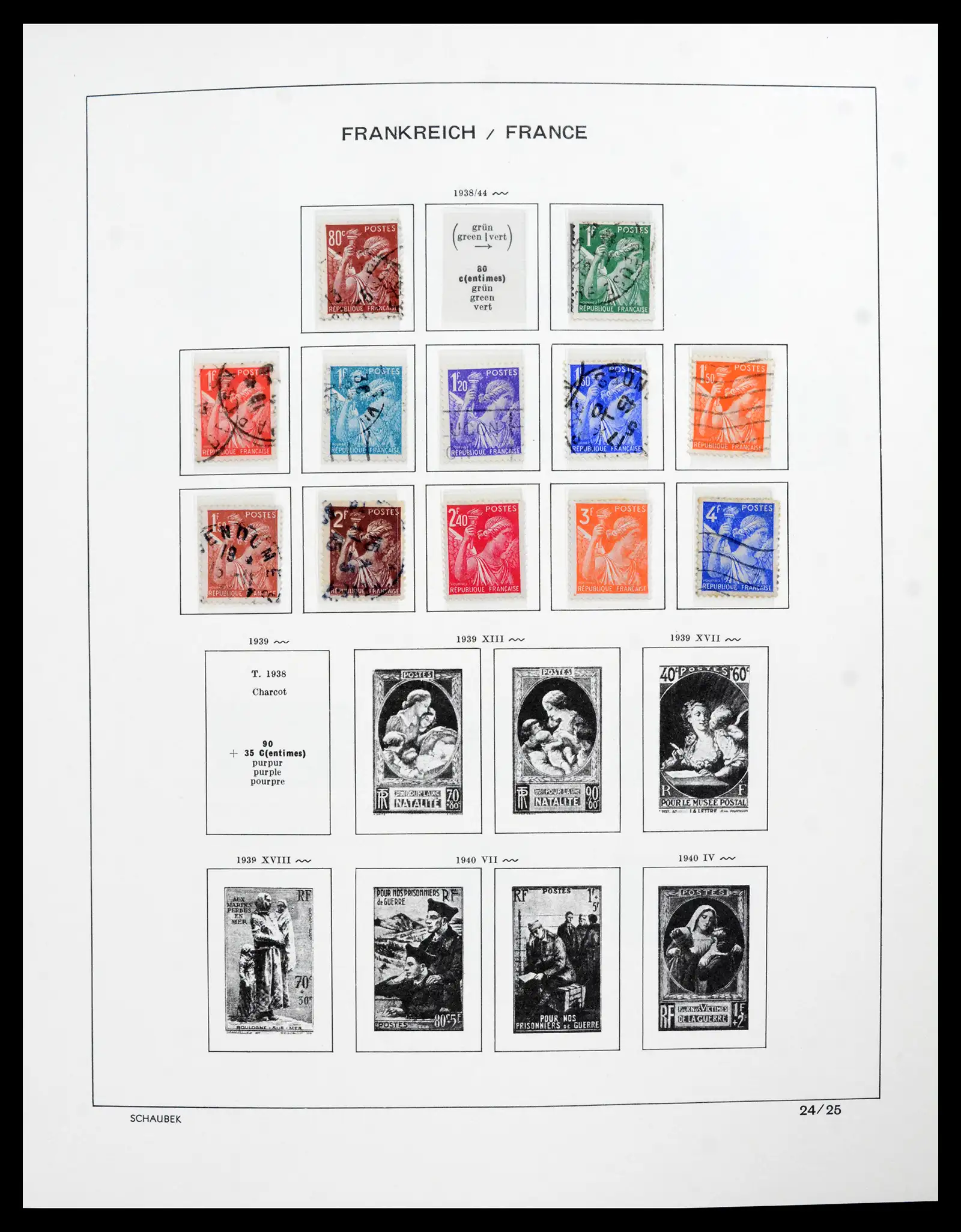 41740 0077 - Postzegelverzameling 41740 Europese landen 1840-1945.