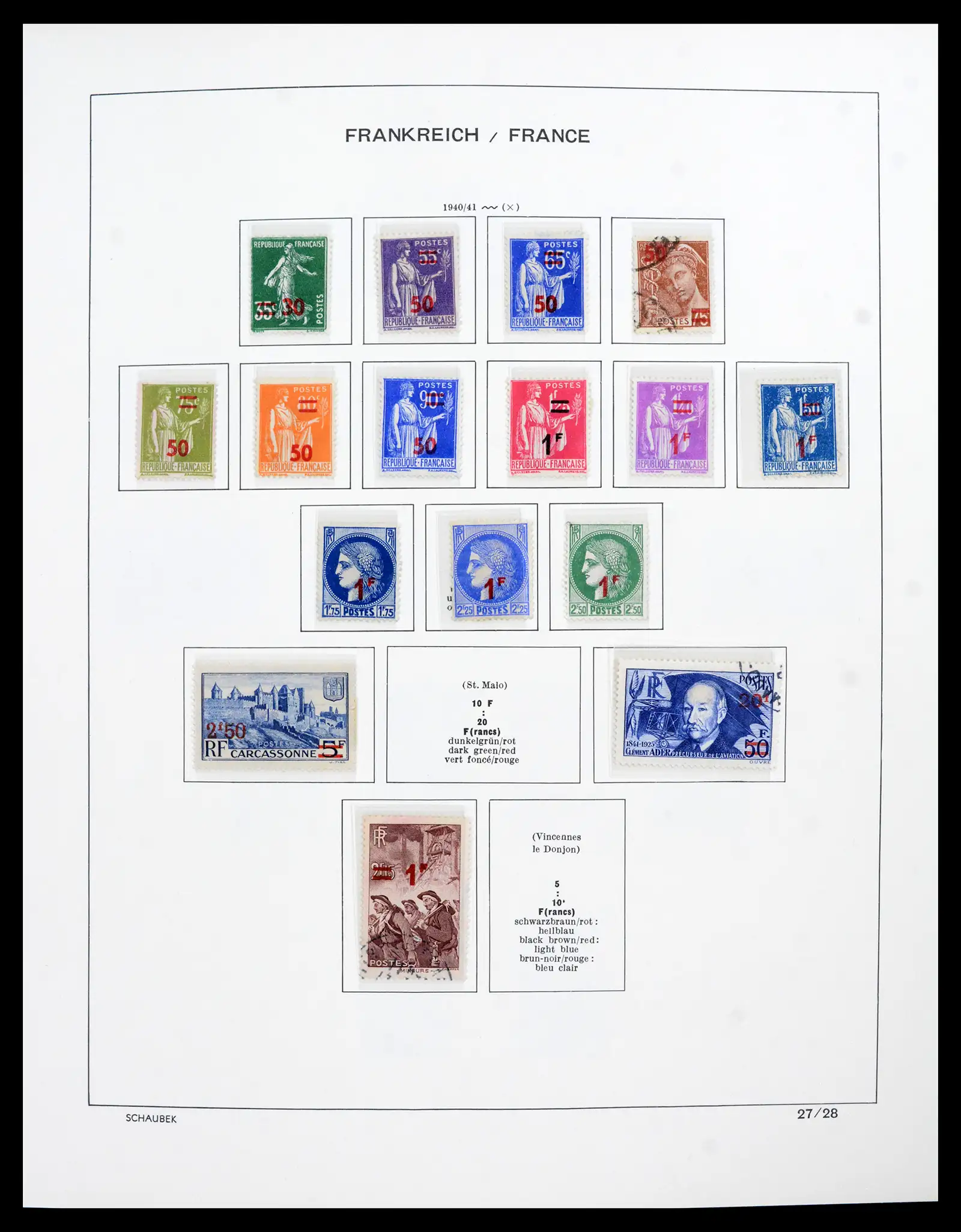 41740 0079 - Postzegelverzameling 41740 Europese landen 1840-1945.