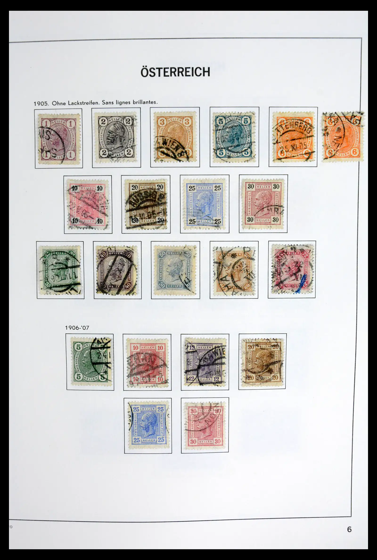 41743 0007 - Postzegelverzameling 41743 Oostenrijk en gebieden 1850-1950.