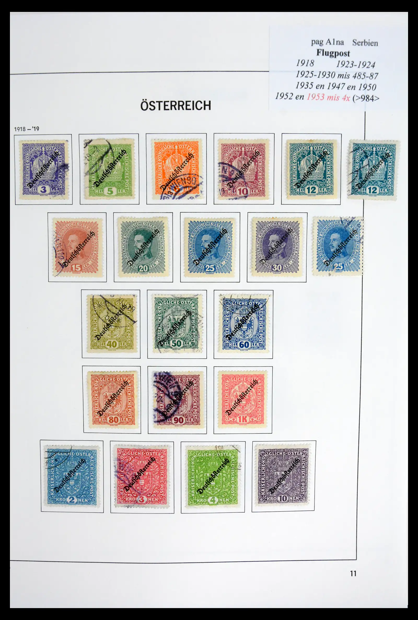41743 0013 - Postzegelverzameling 41743 Oostenrijk en gebieden 1850-1950.