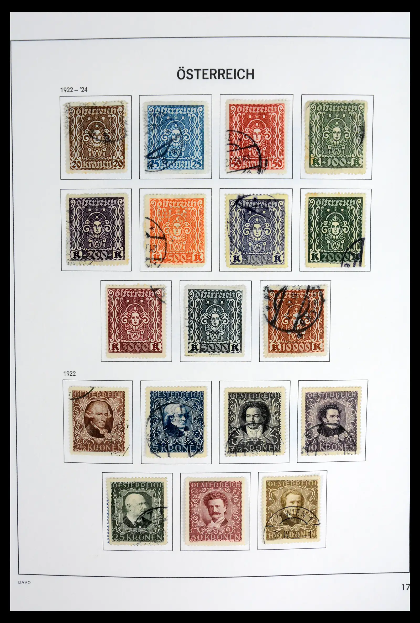 41743 0020 - Postzegelverzameling 41743 Oostenrijk en gebieden 1850-1950.