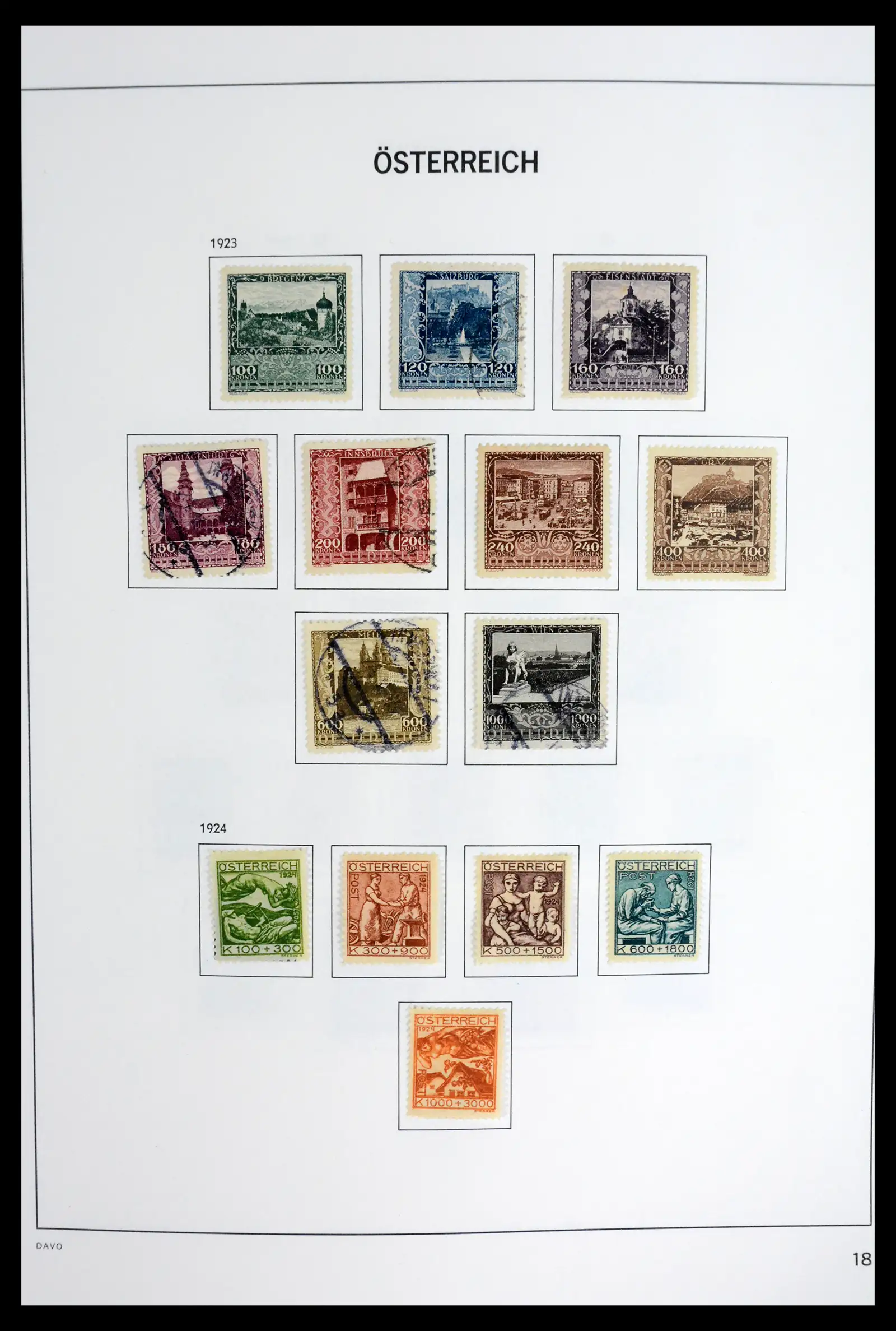41743 0021 - Postzegelverzameling 41743 Oostenrijk en gebieden 1850-1950.