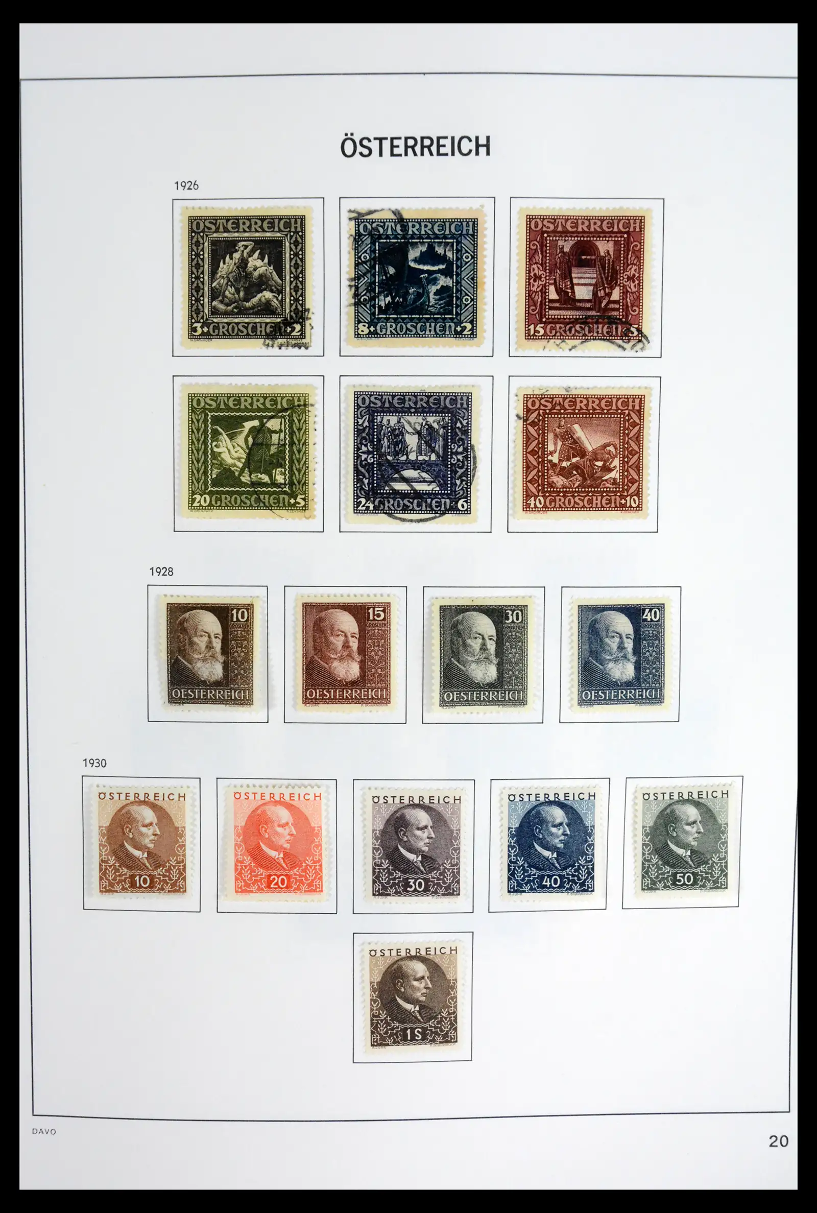 41743 0023 - Postzegelverzameling 41743 Oostenrijk en gebieden 1850-1950.